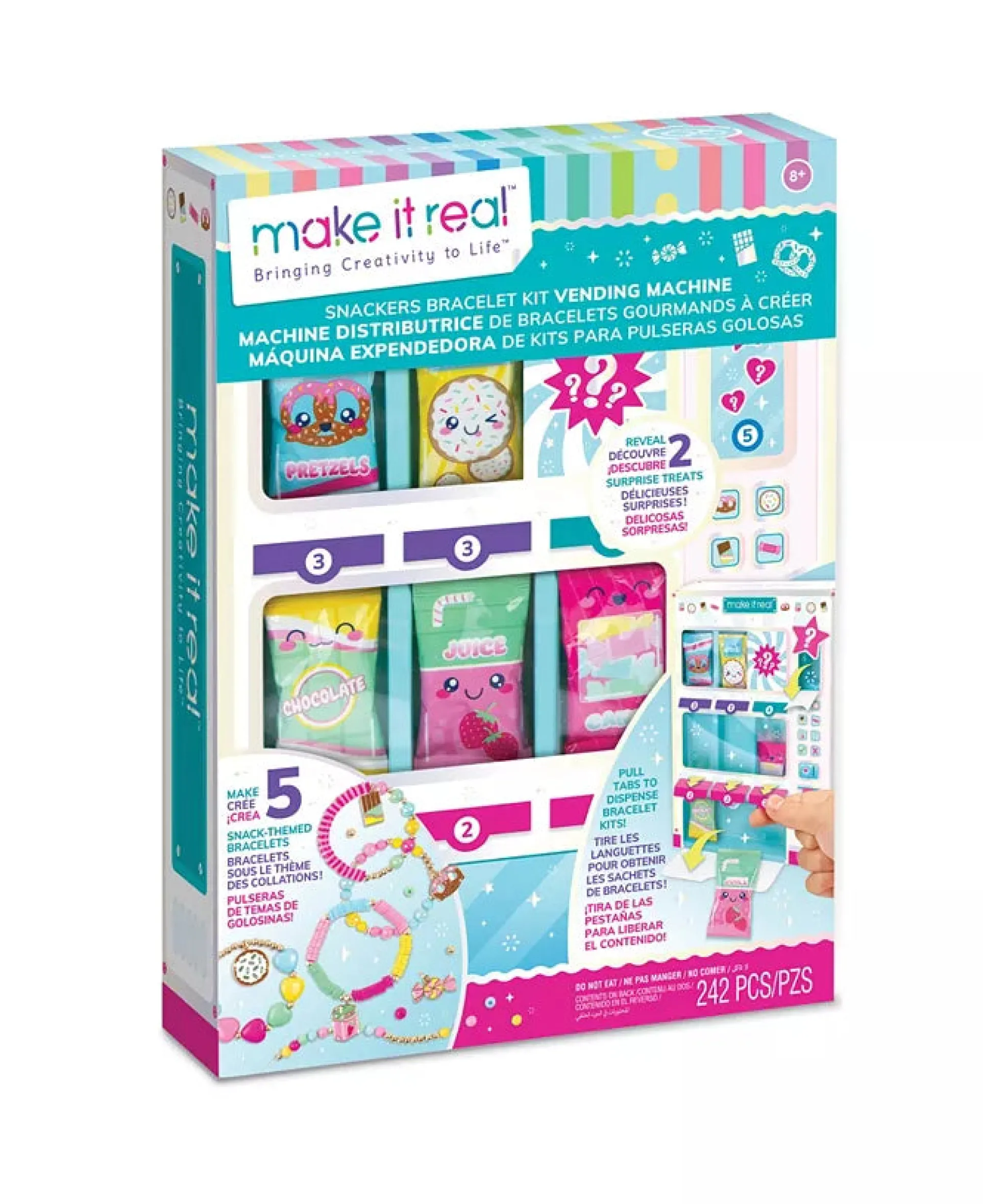 Make It Real Snackers Bracelet DIY Jewelry Vending Machine Kit