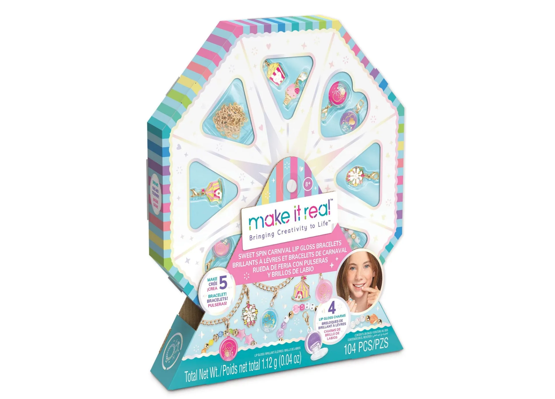 Make It Real Sweet Spin Carnival Lip Gloss Bracelets Kit