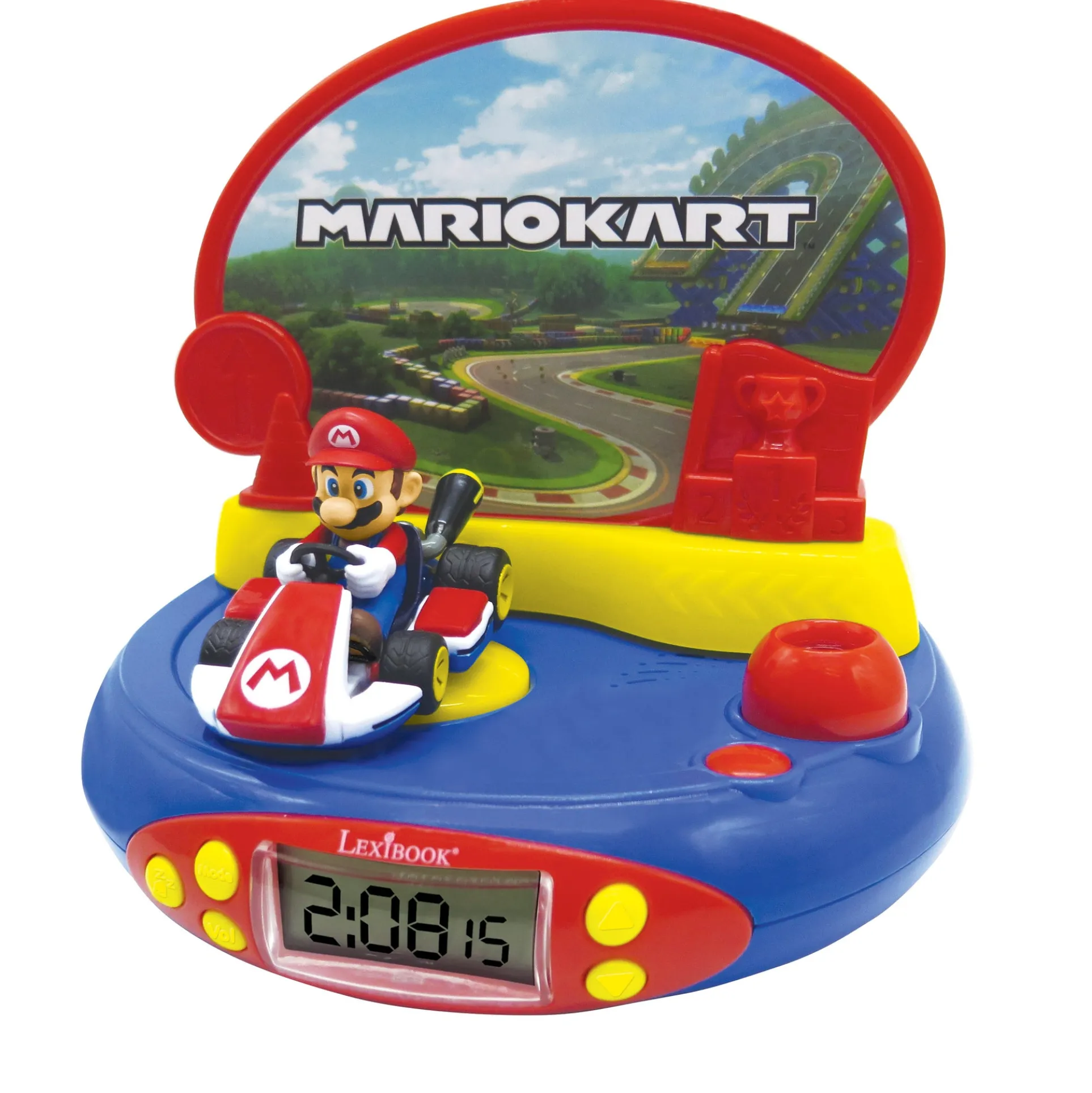 Mario Kart 3D Character Projector Clock - Interactive Time-Telling Fun
