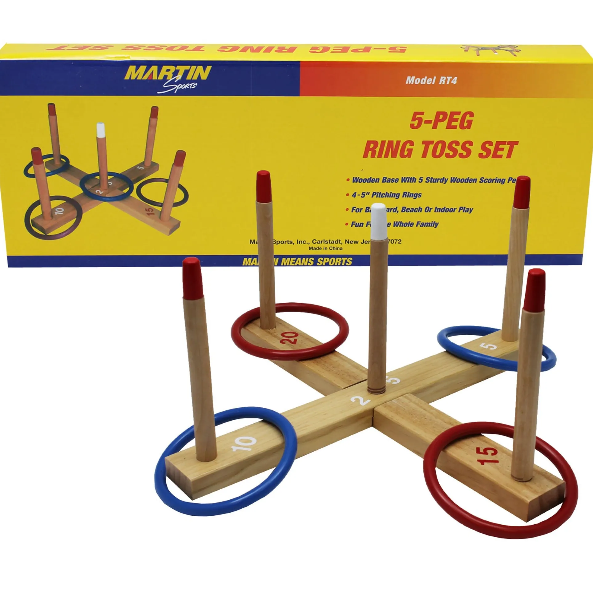 Martin Sports Deluxe Ring Toss Game Set for Outdoor Fun