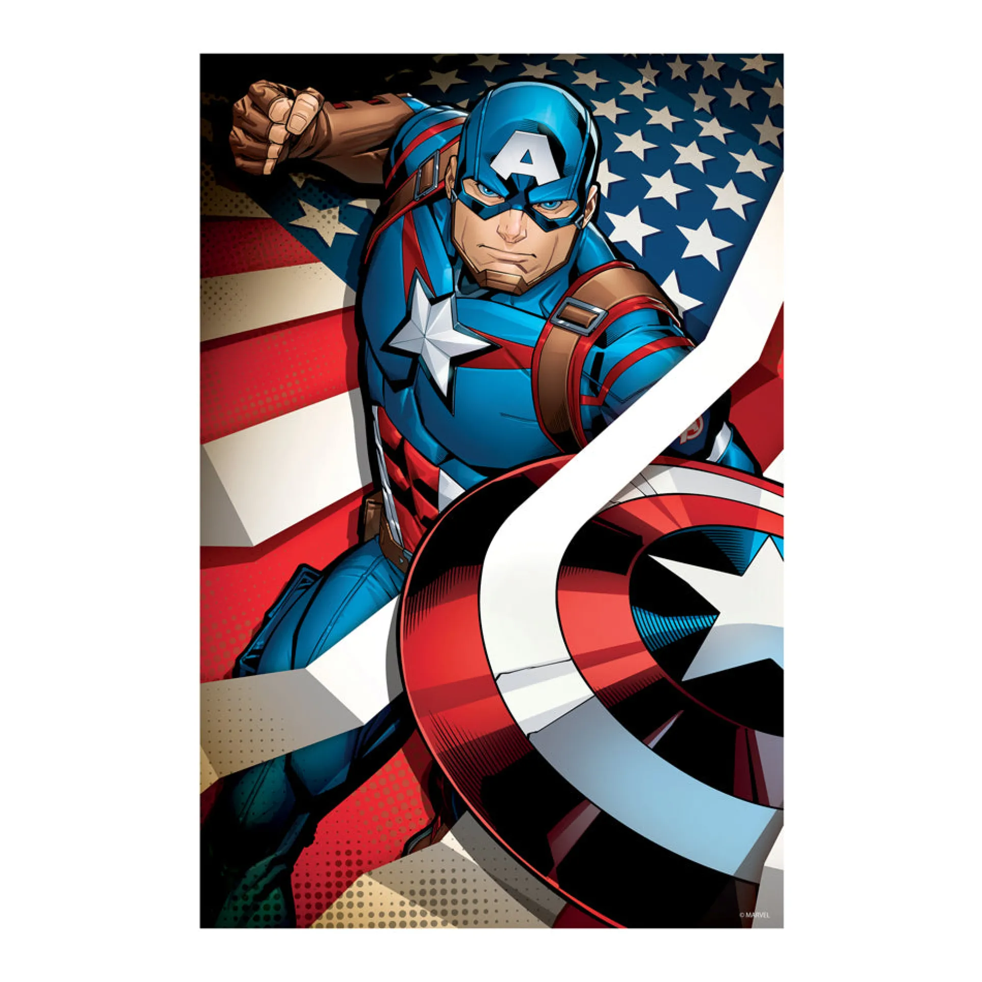 Marvel Avengers Captain America 3D Lenticular Puzzle - 300 pc