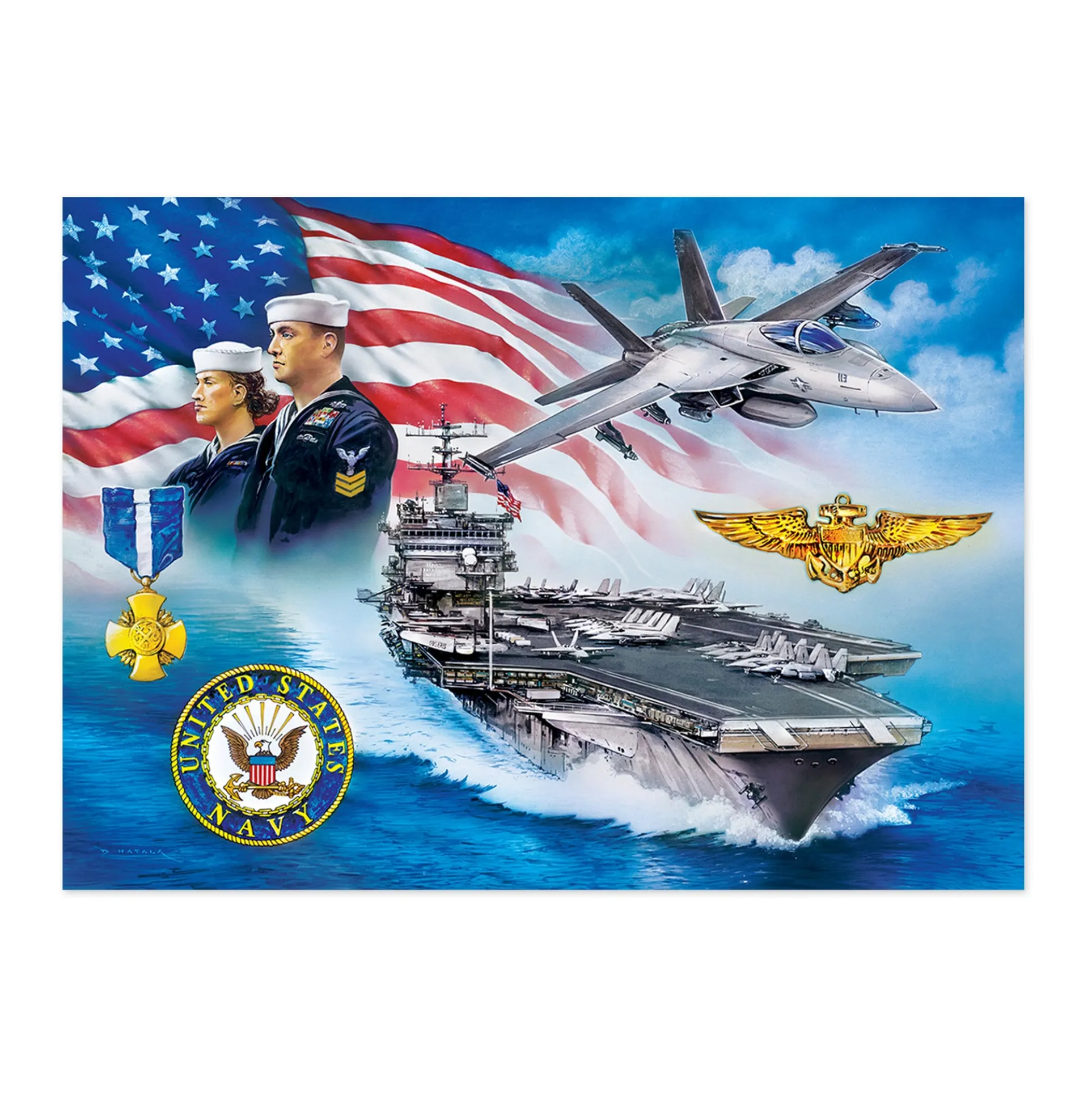 MasterPieces America's Navy - Anchors Aweigh Jigsaw Puzzle - 1000 pc