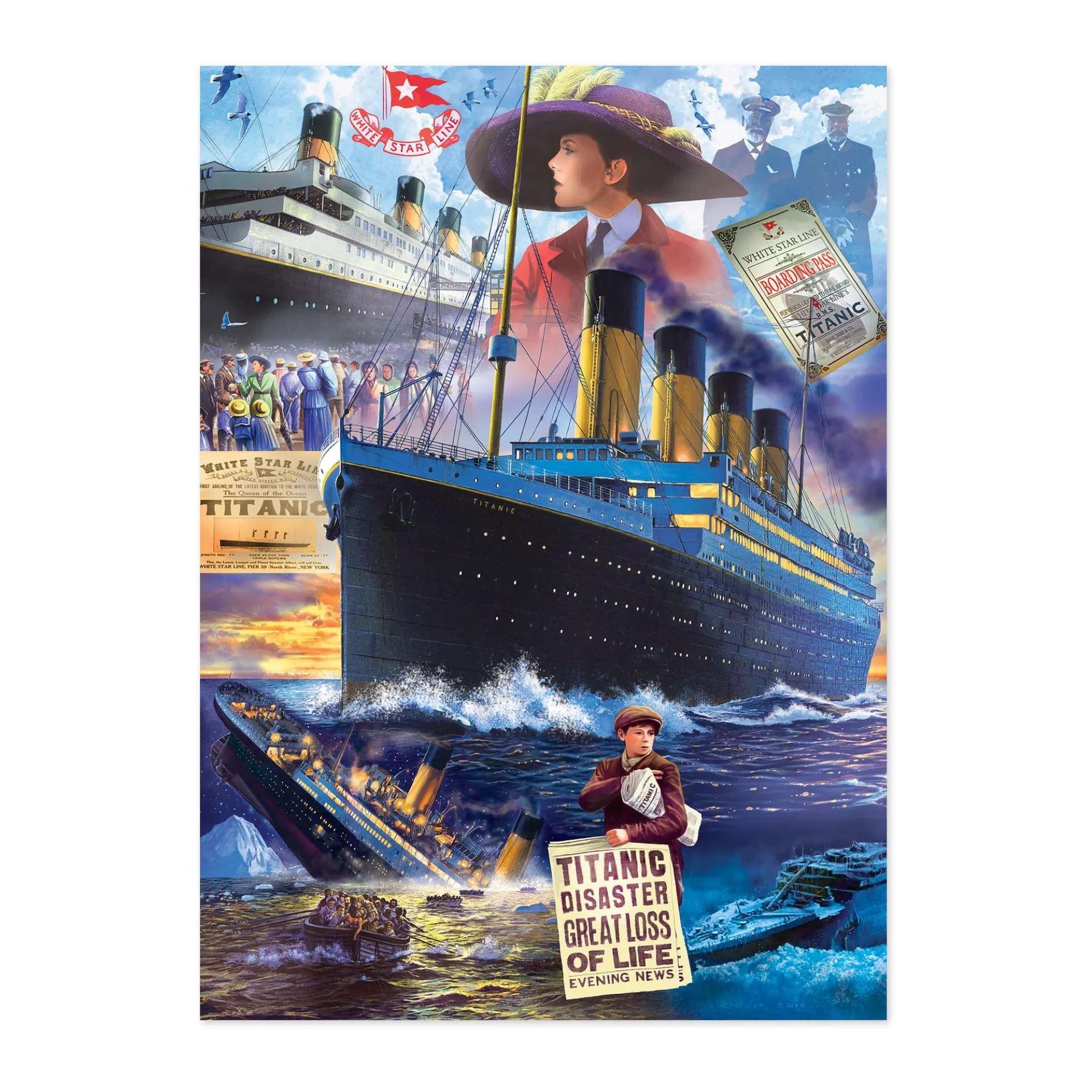 MasterPieces Historical Titanic Jigsaw Puzzle - 1000 pc