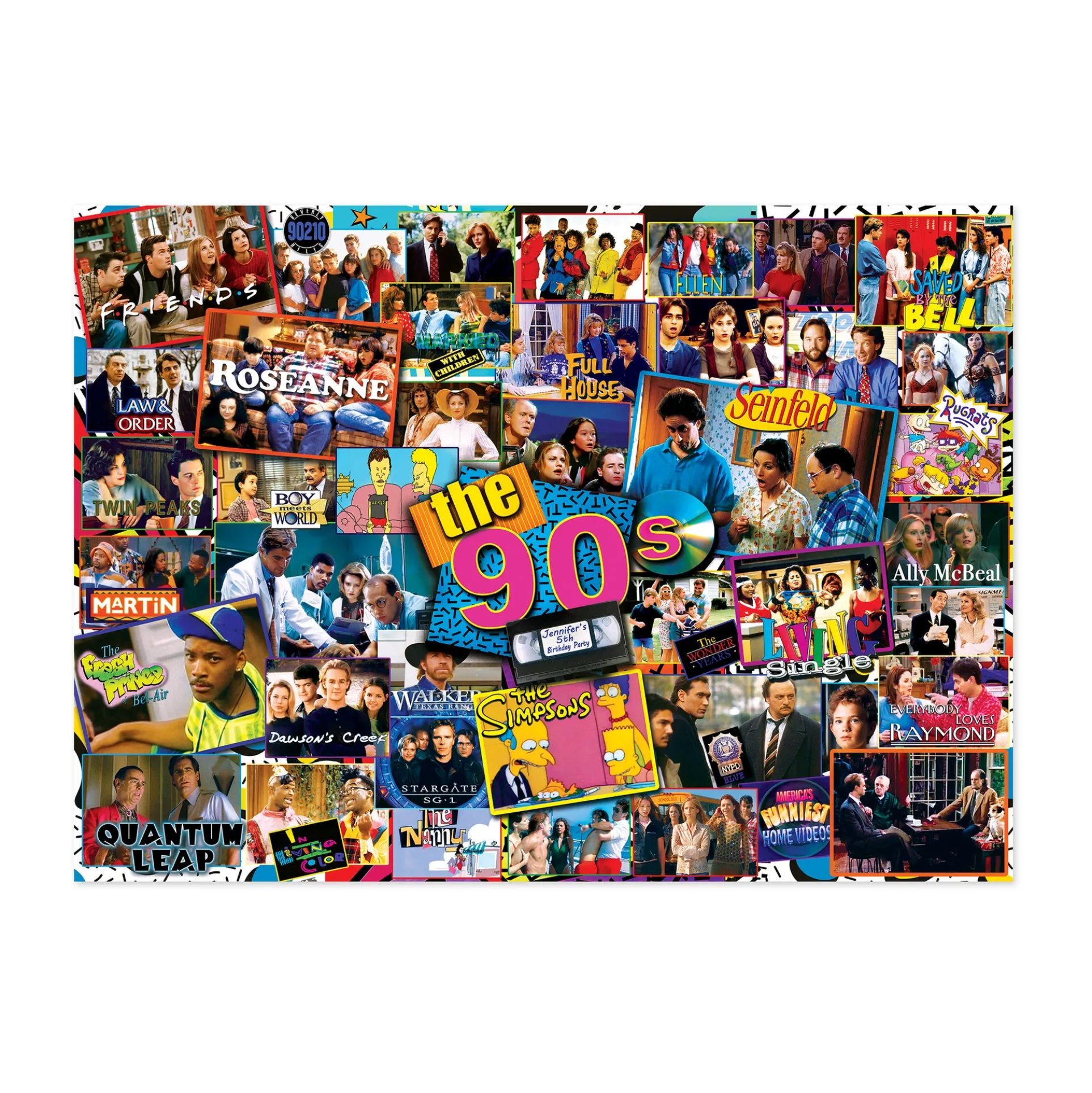 MasterPieces TV Time - 90s Shows Jigsaw Puzzle - 1000 pc