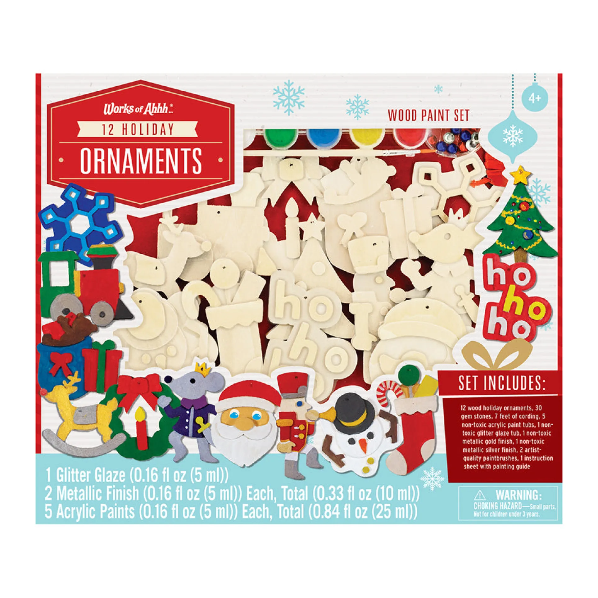 Masterpieces Works of Ahhh Holiday Wood Ornaments Painting Kit