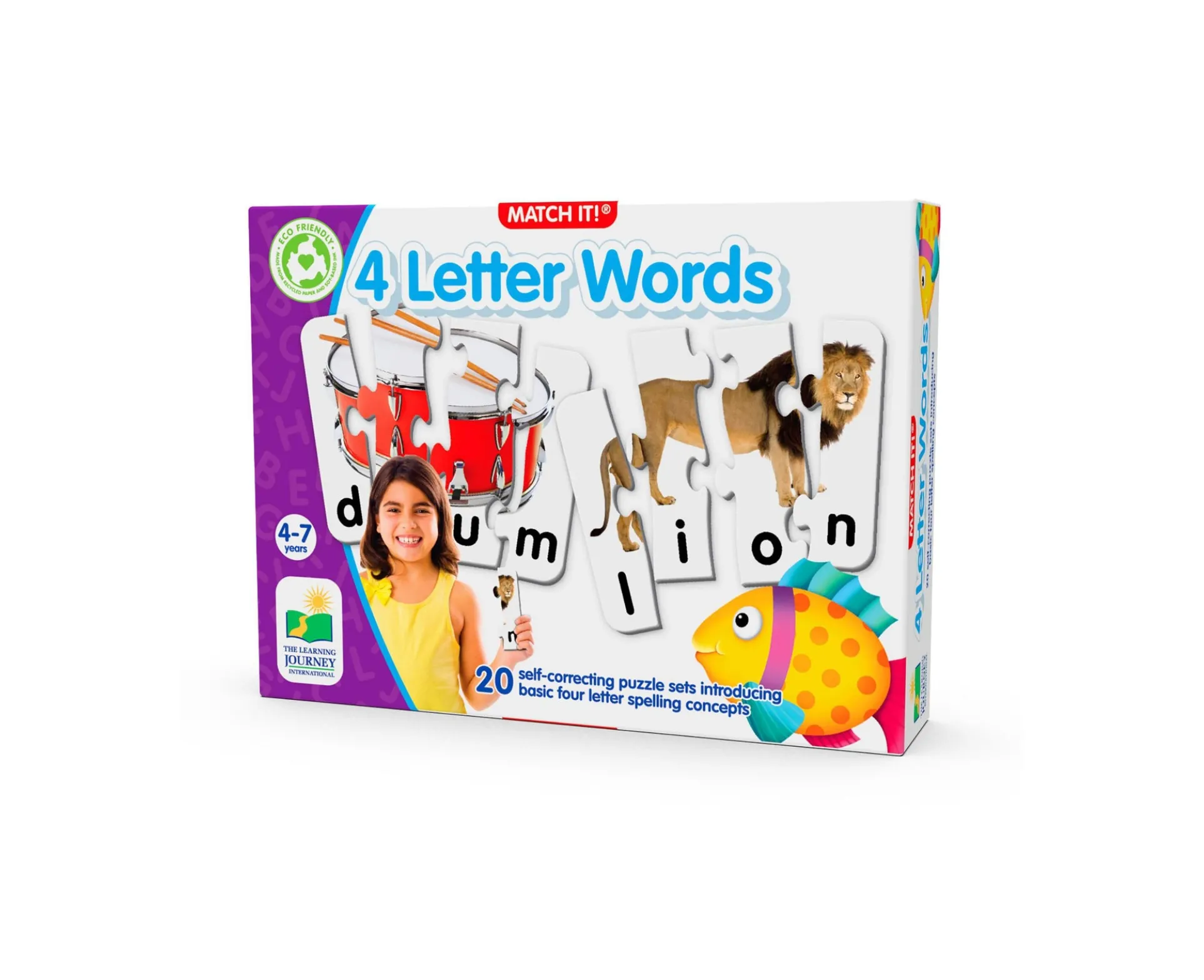 Match It! - Spell & Learn 4 Letter Words Puzzle Game