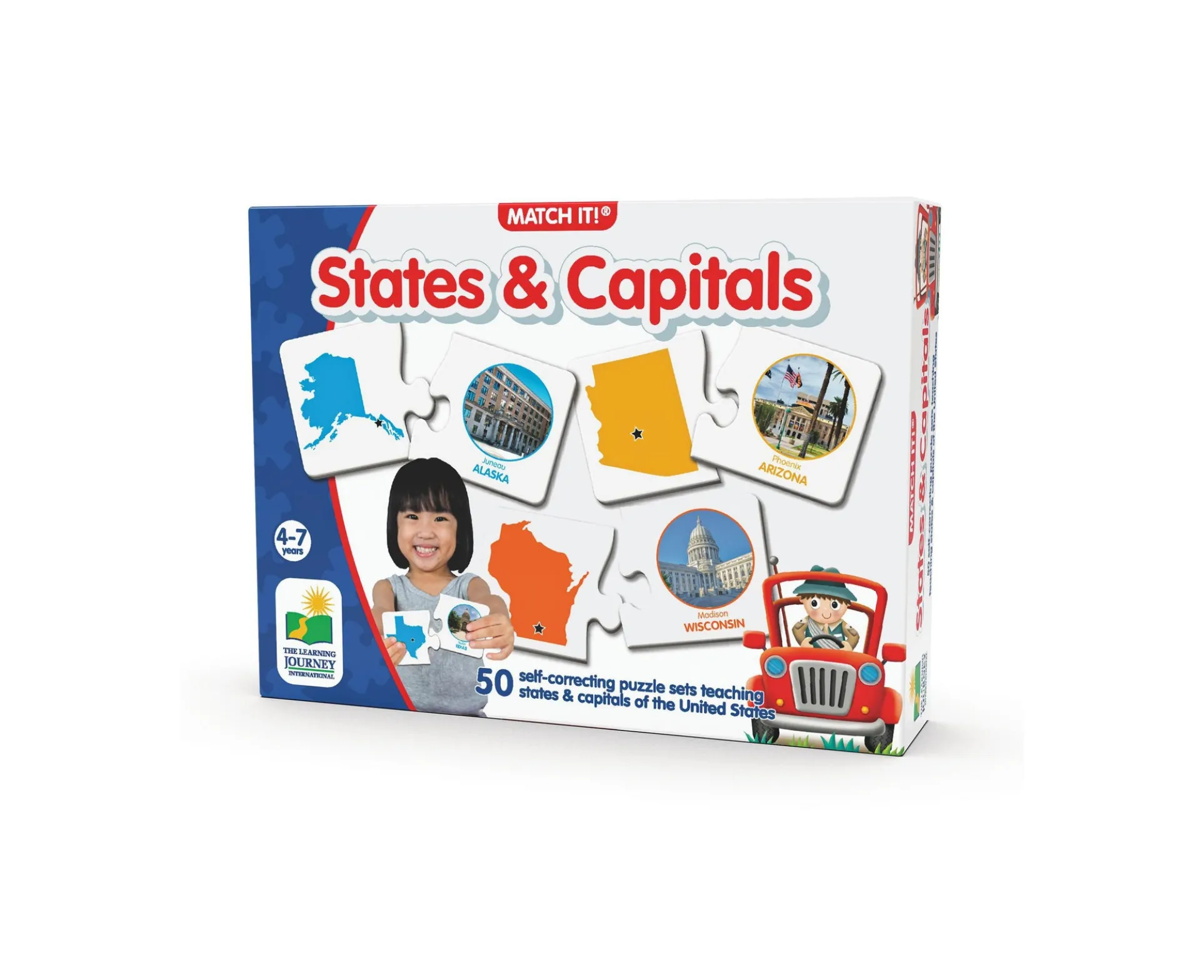 Match It! States & Capitals - Engaging Geography Puzzle Game