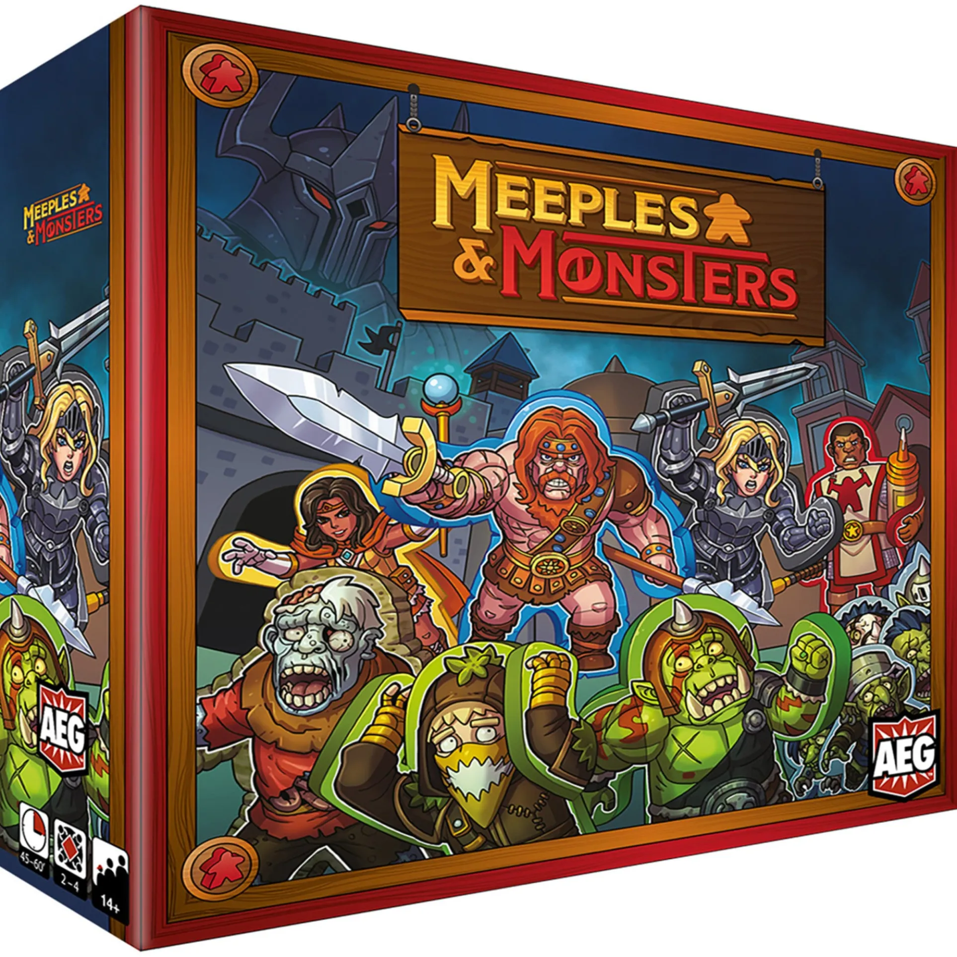 Meeples & Monsters Medieval Fantasy Board Game by AEG