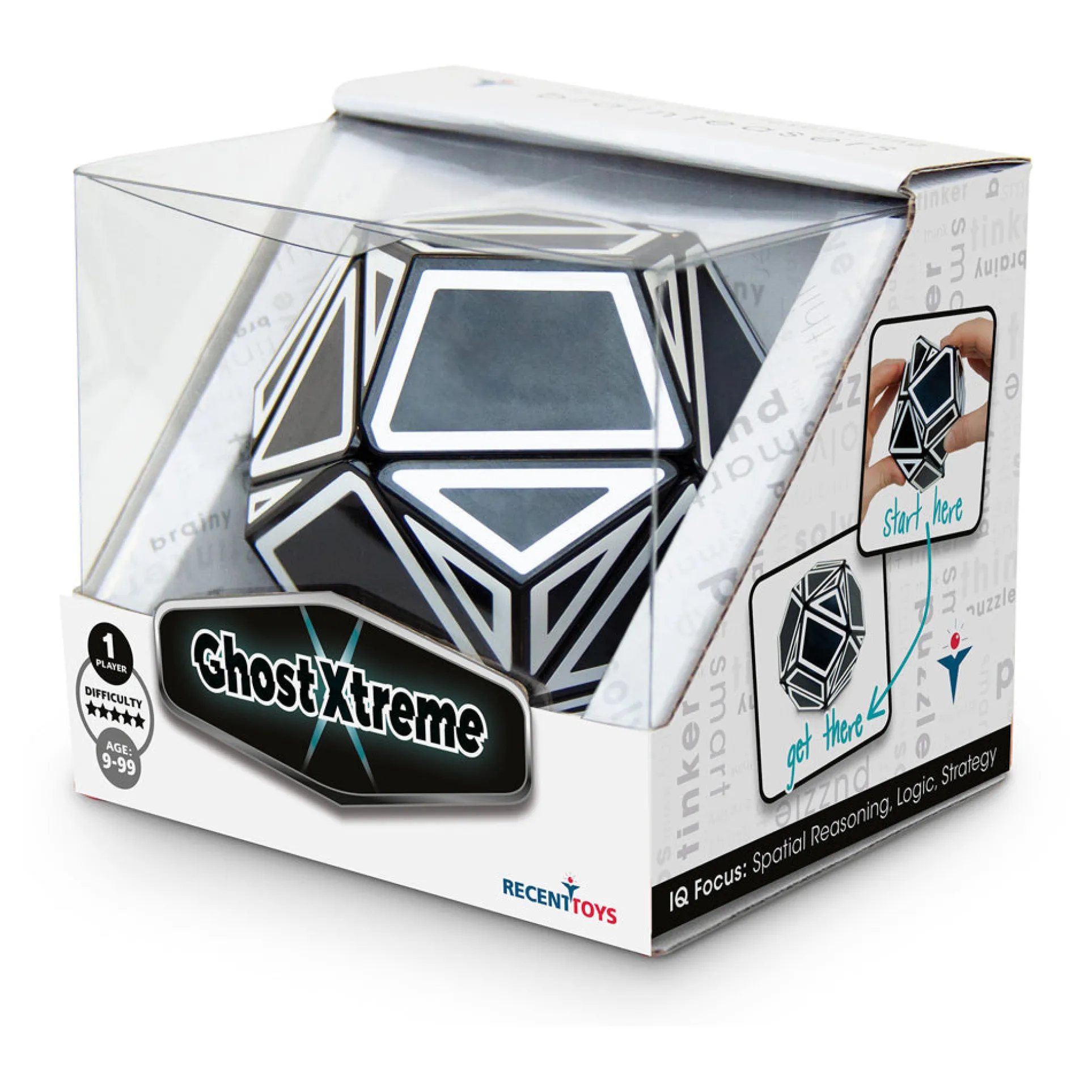 Meffert's Ghost Xtreme 12-Sided Dodecahedron Puzzle - Challenging Twist Puzzle