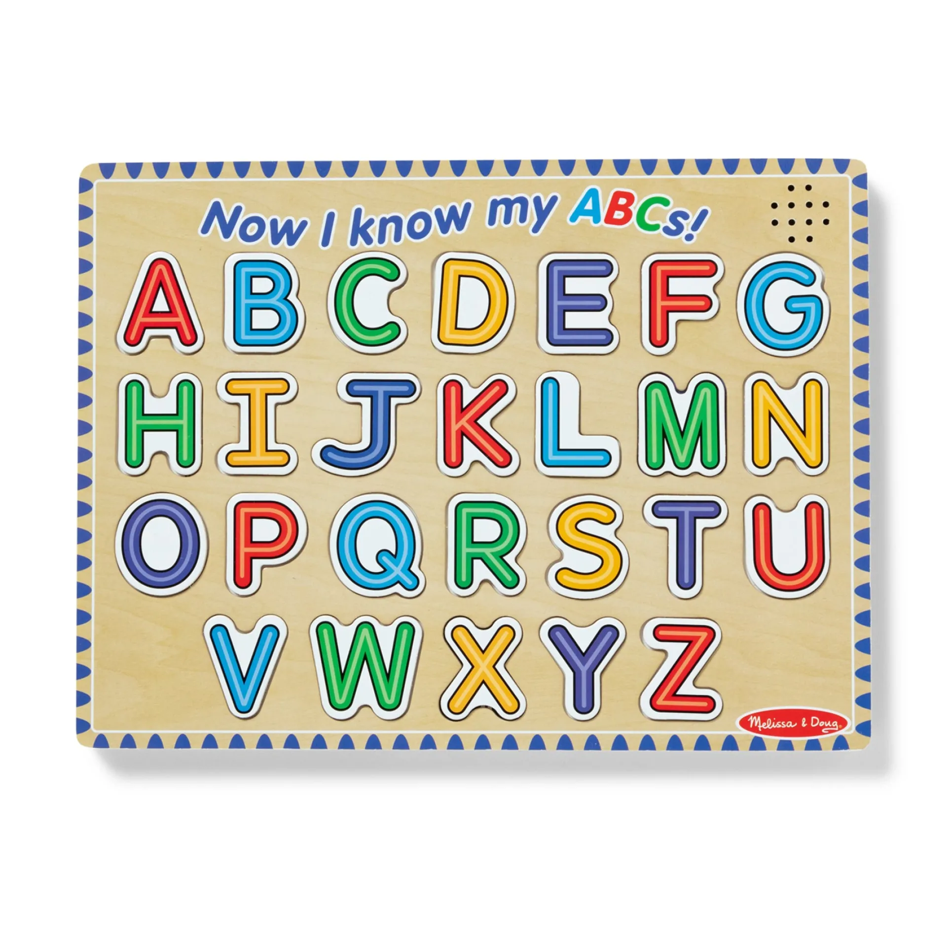 Melissa & Doug Alphabet Sound Puzzle - Vibrant 26-Piece Learning Toy