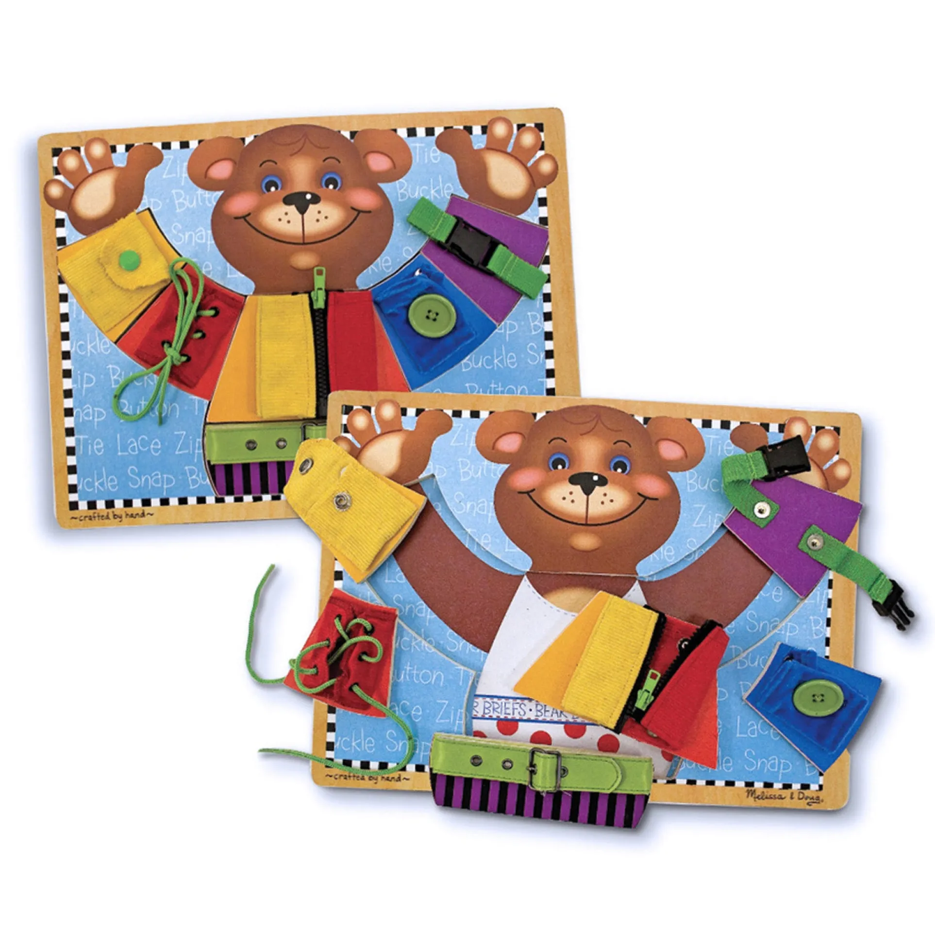 Melissa & Doug Basic Skills Wooden Learning Board - Educational Puzzle Toy