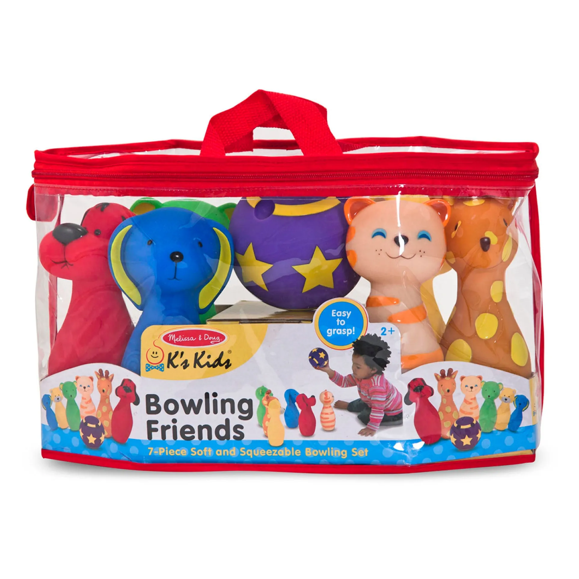 Melissa & Doug Bowling Friends - Colorful Animal Preschool Playset