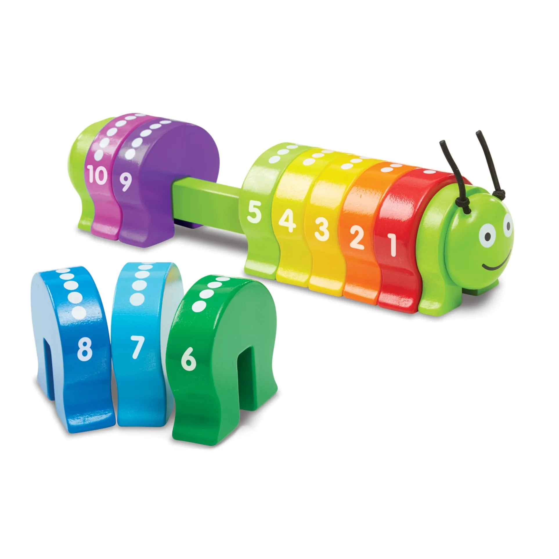 Melissa & Doug Counting Caterpillar - Colorful Number Sorting Wooden Toy