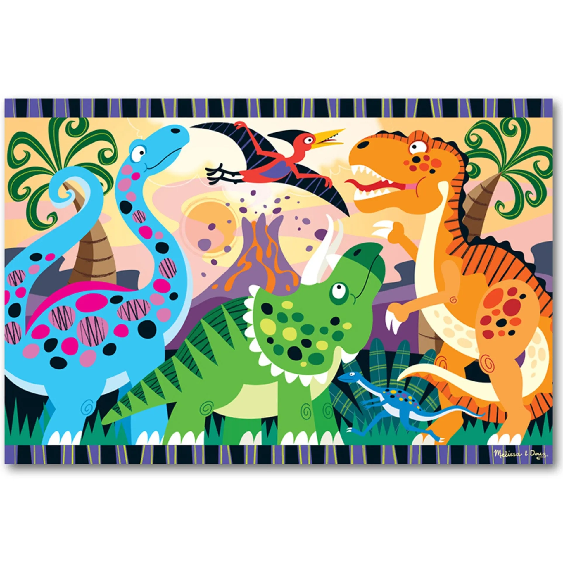 Melissa & Doug Dinosaur Dawn 24-Piece Floor Puzzle