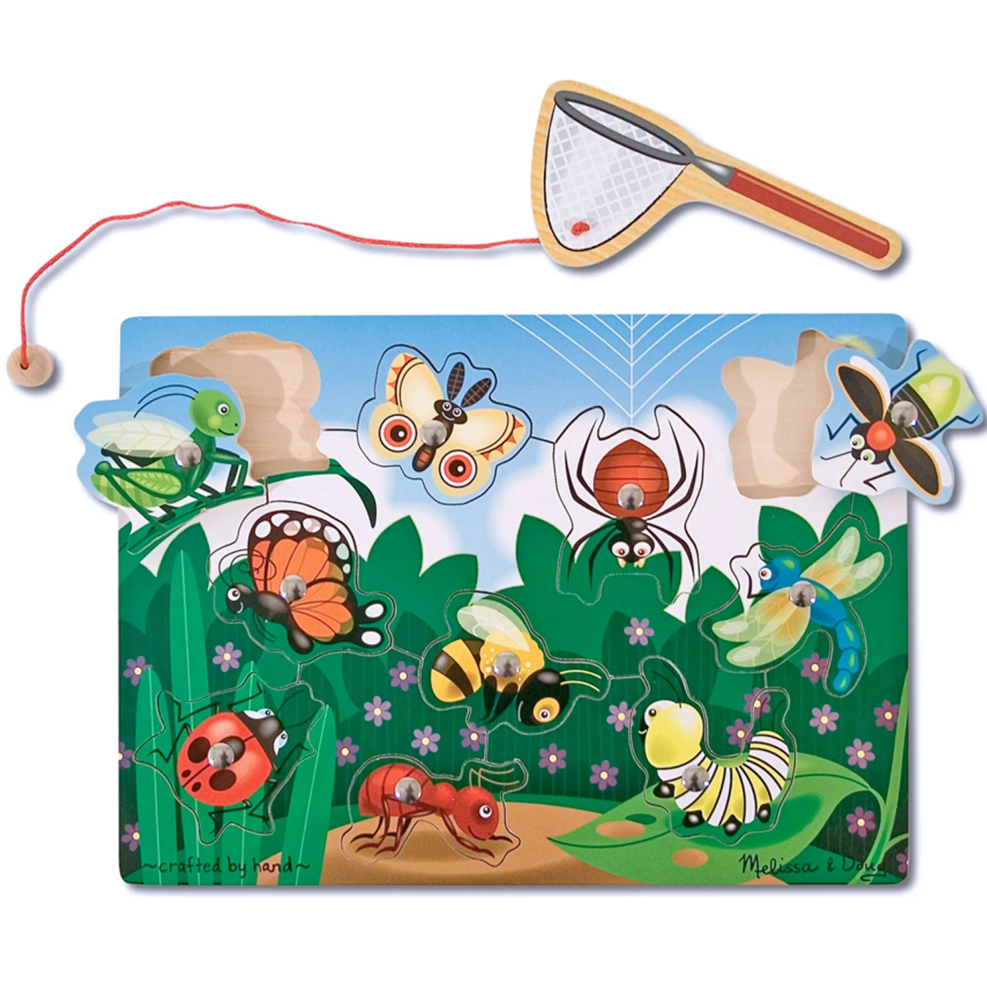 Melissa & Doug Garden Bug Magnetic Wooden Puzzle - 10 pc