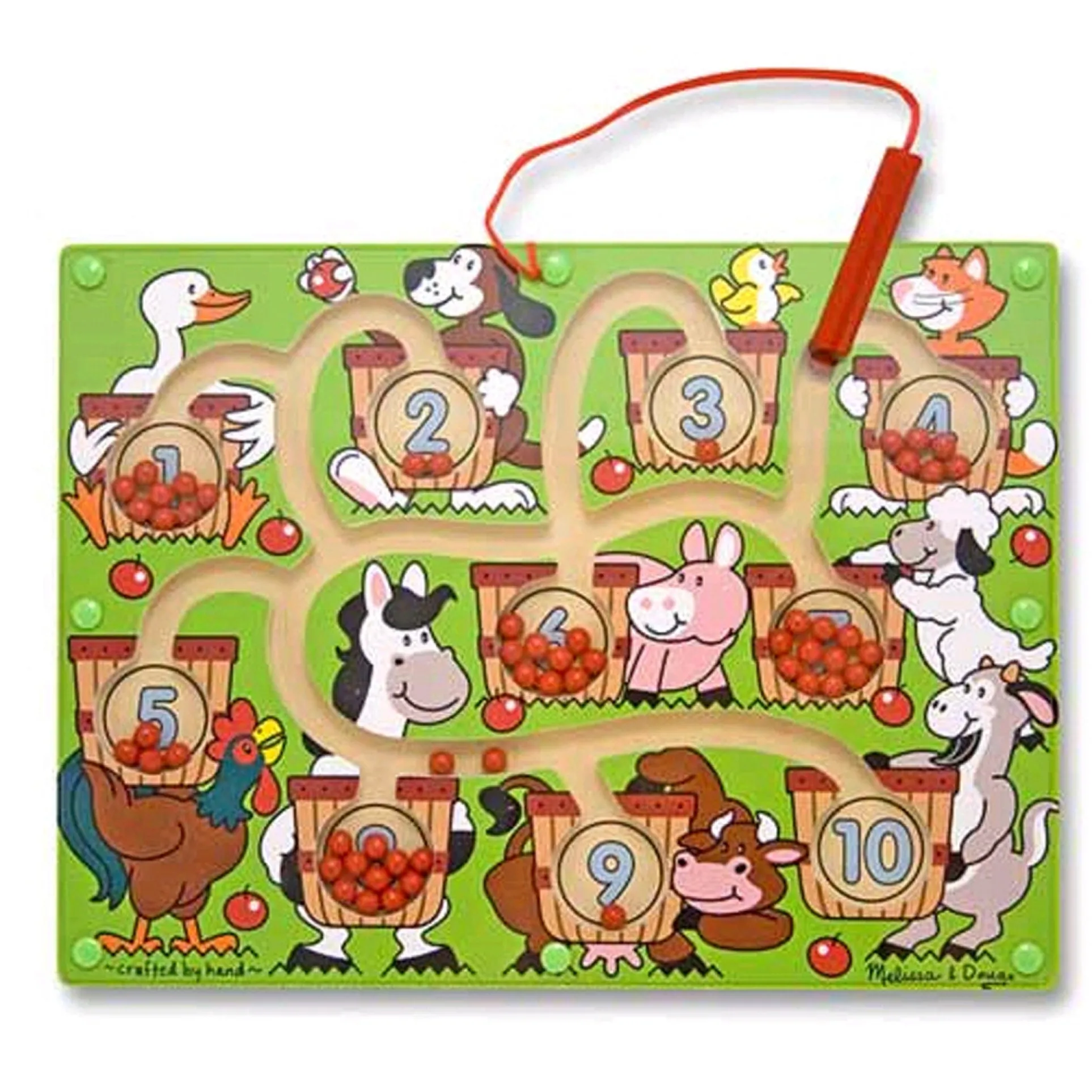 Melissa & Doug Magnetic Wand Number Maze - Educational Counting Toy