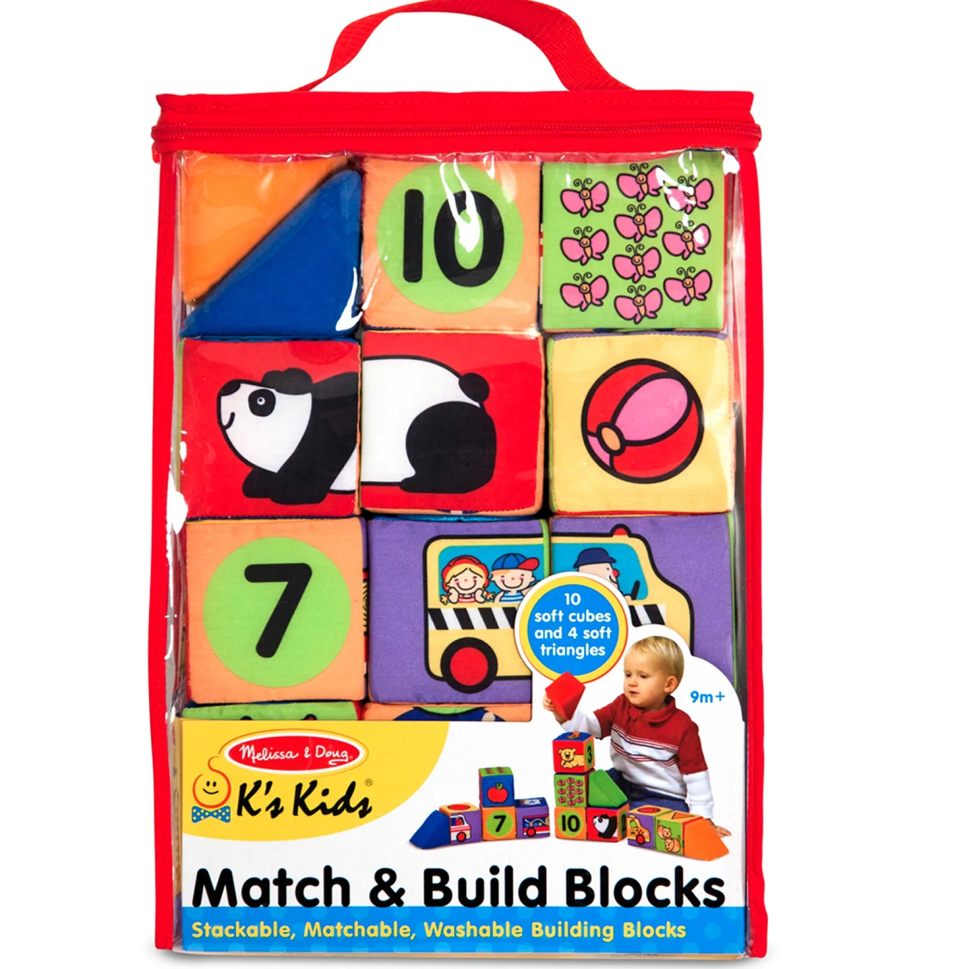 Melissa & Doug Match & Build Soft Blocks ‚Äì 14-Piece Set