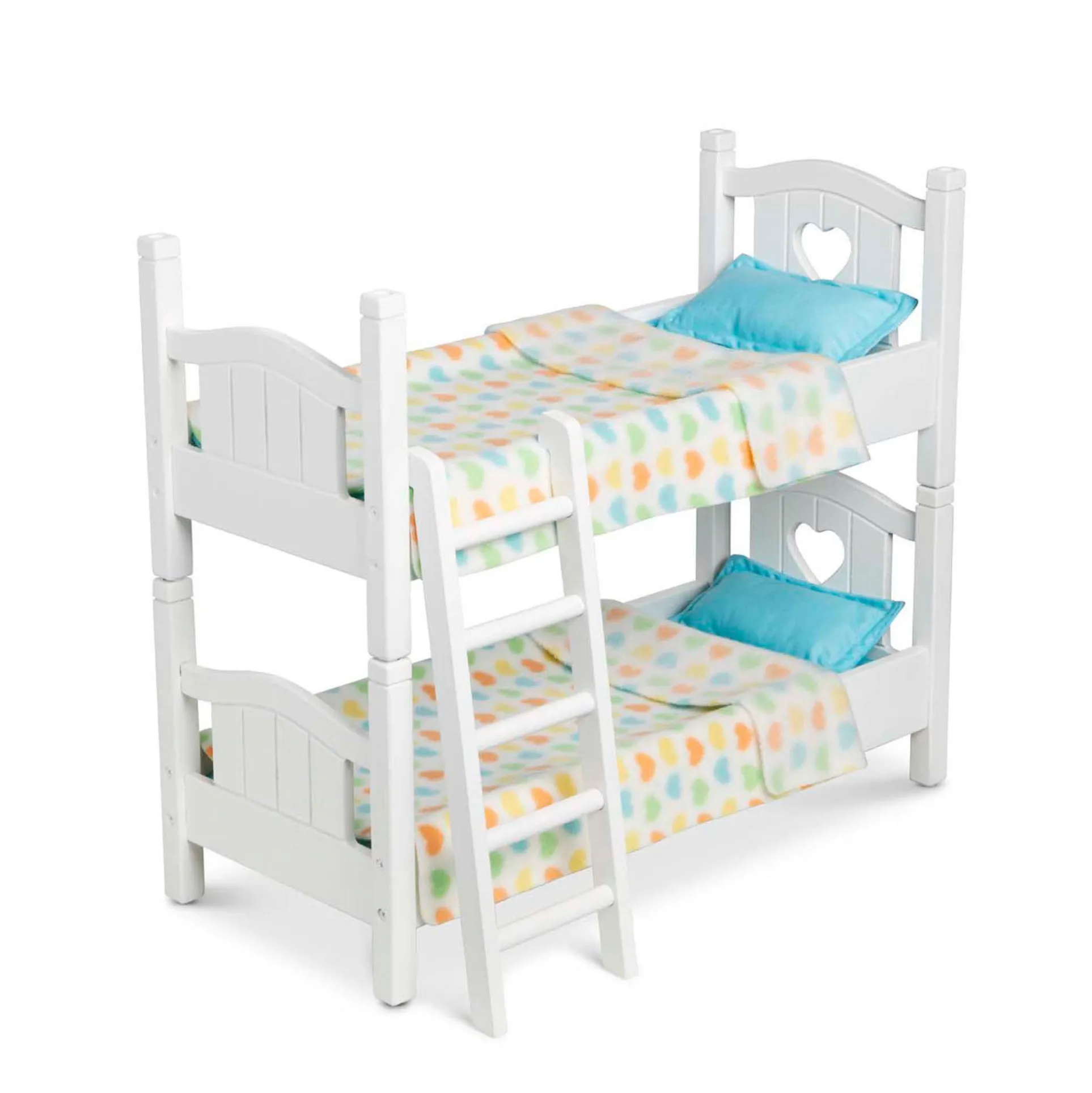 Melissa & Doug Mine to Love Wooden Doll Bunk Bed Playset
