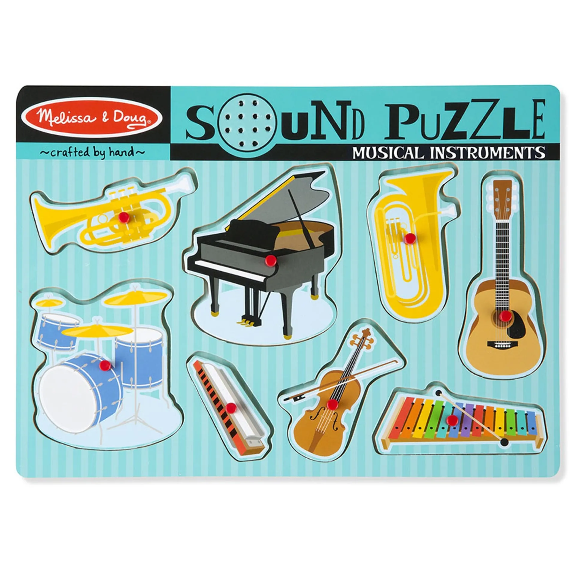 Melissa & Doug Musical Instruments Sound Puzzle - 8 Piece Ensemble