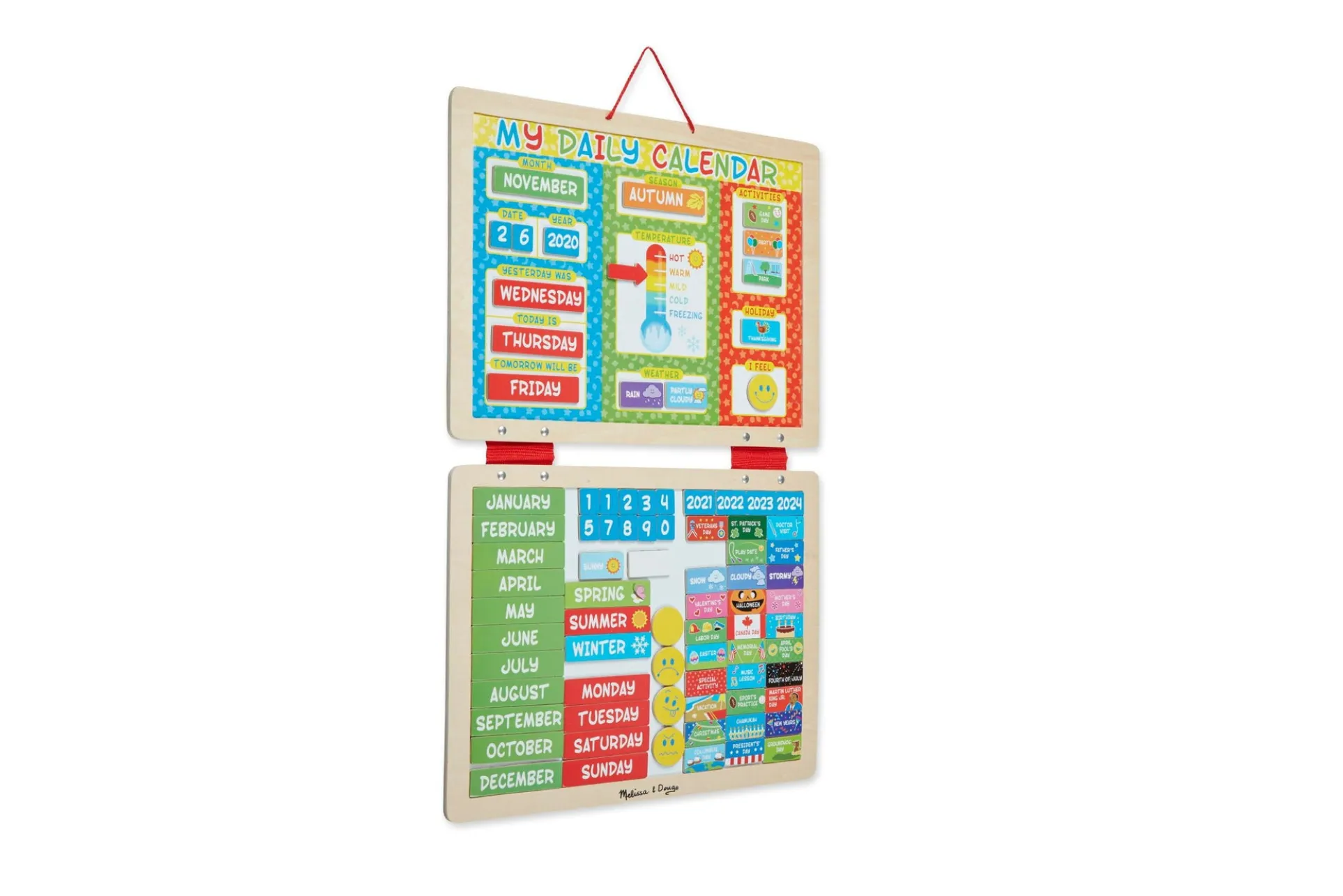 Melissa & Doug My First Daily Magnetic Calendar - Educational Toy for Kids