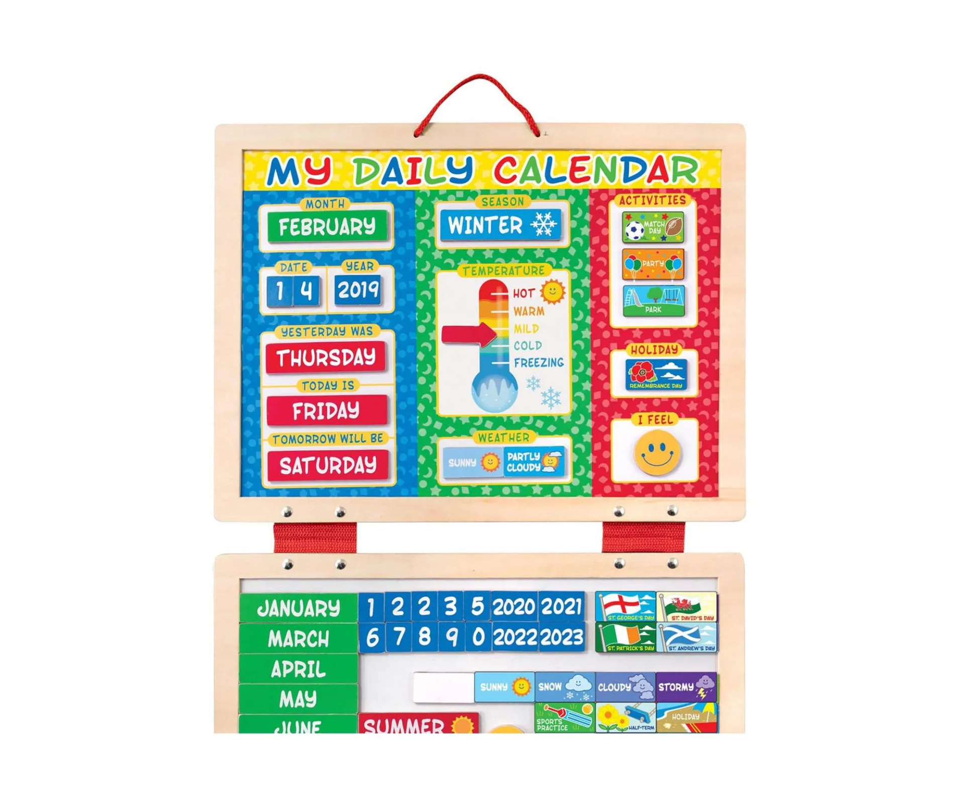 Melissa & Doug My First Daily Magnetic Calendar - Educational Toy for Kids