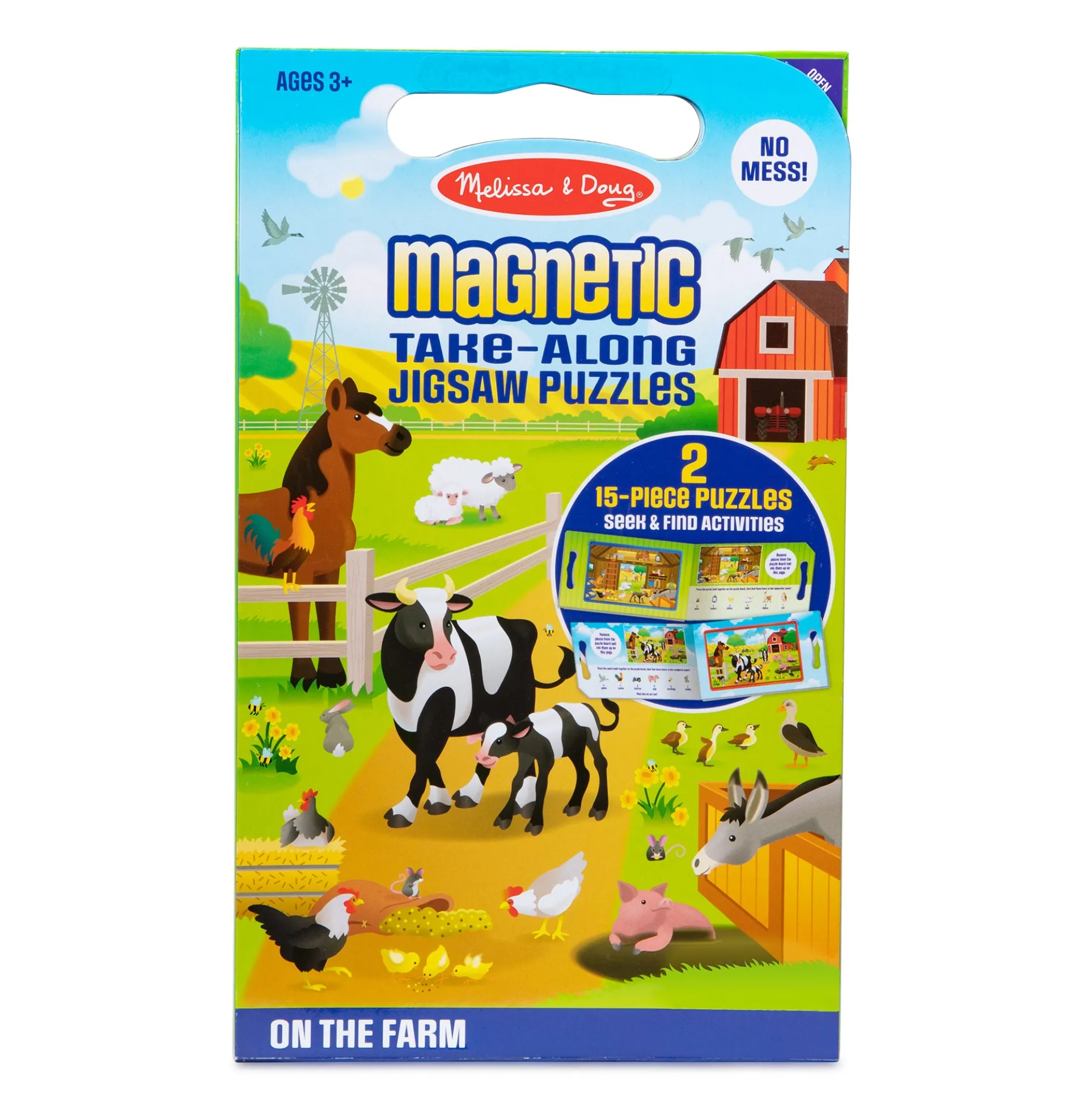 Melissa & Doug On the Farm 2-Pack Magnetic Puzzles - 15 pc each