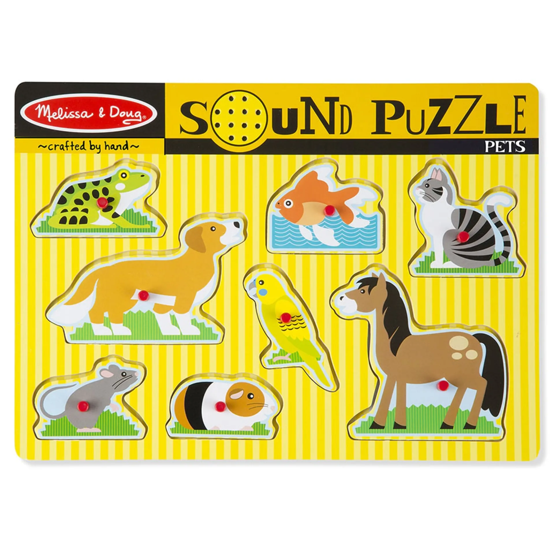 Melissa & Doug Pets Wooden Sound Puzzle - 8 Pieces