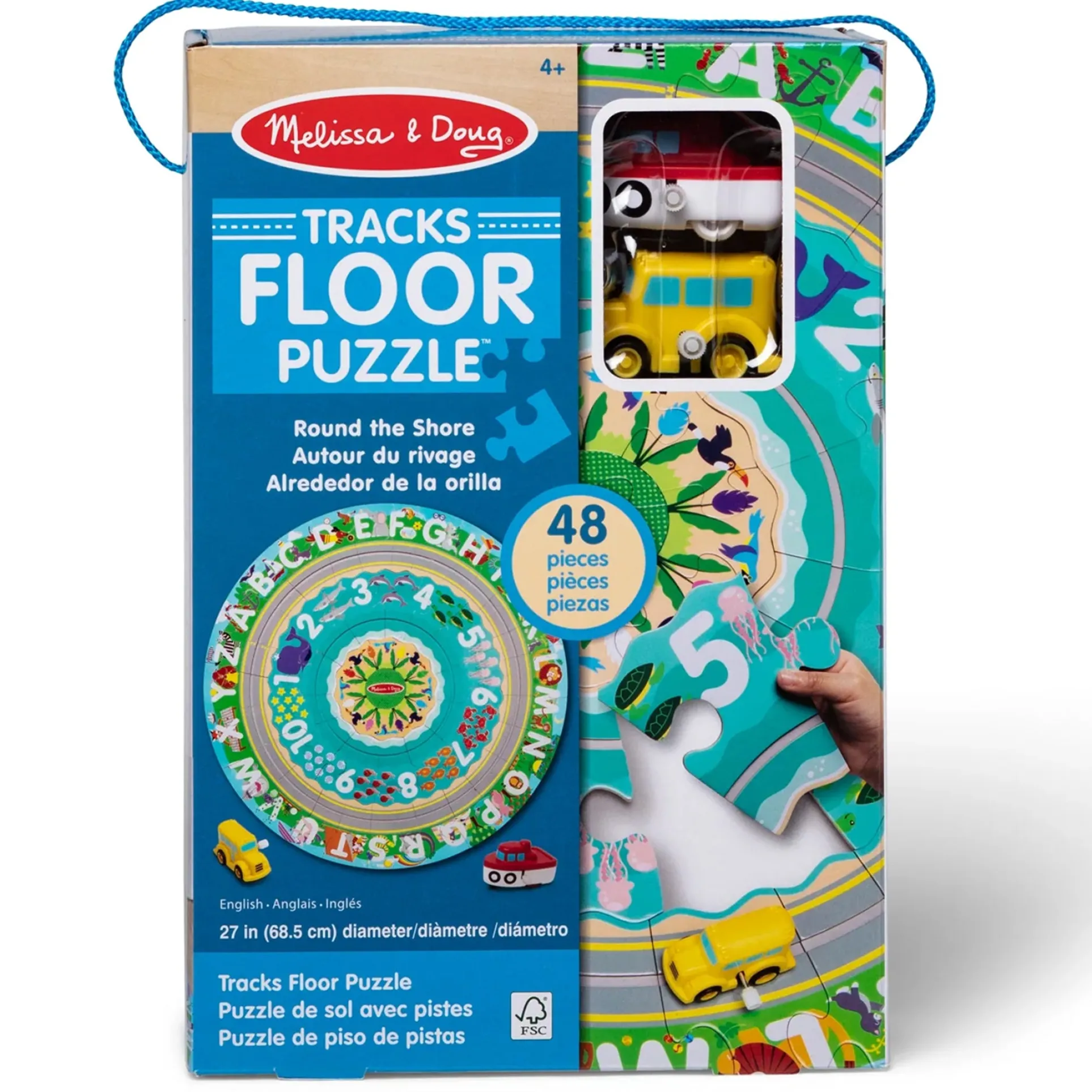 Melissa & Doug Round the Shore 48-Piece Floor Puzzle & Play Set