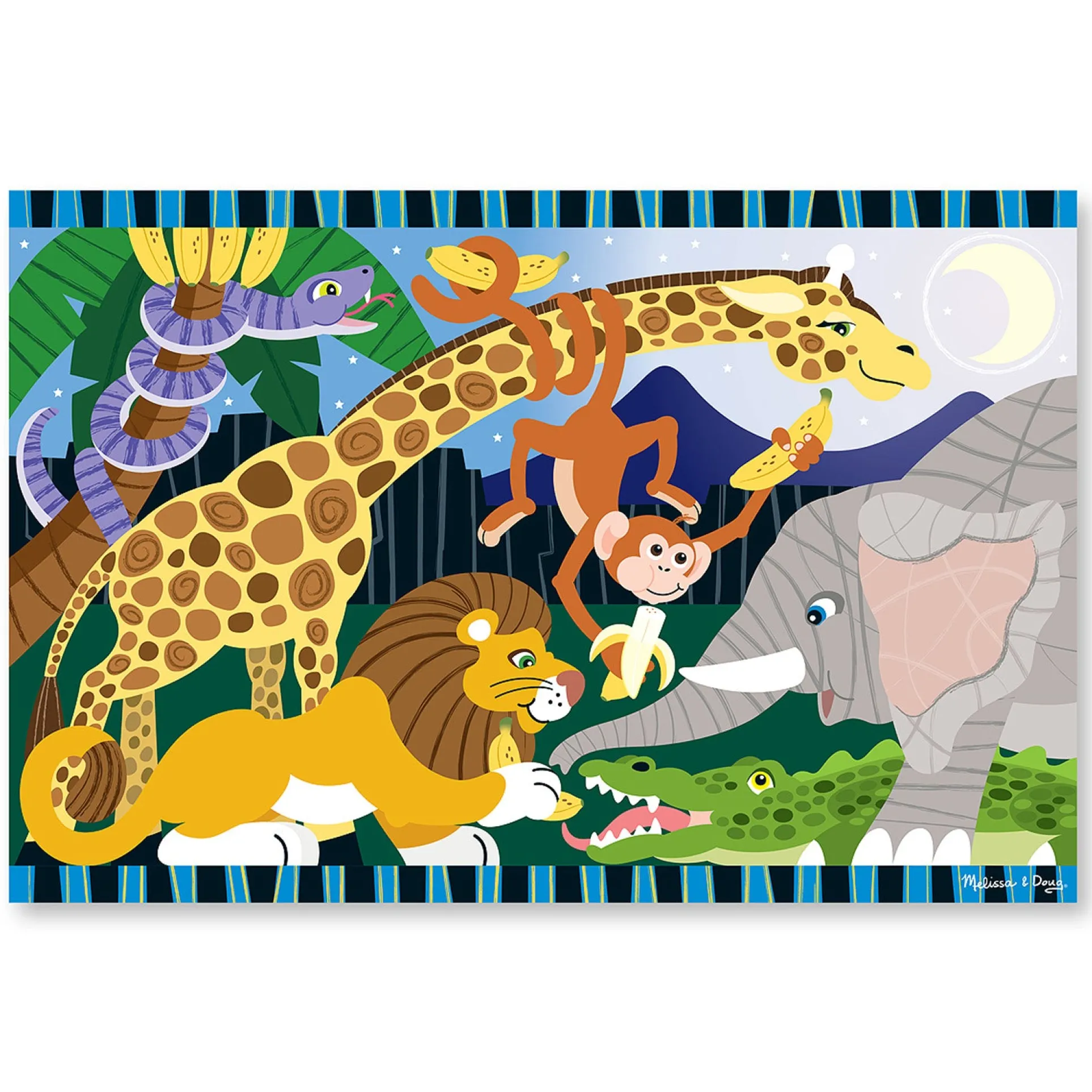 Melissa & Doug Safari Social 24 pc Floor Puzzle