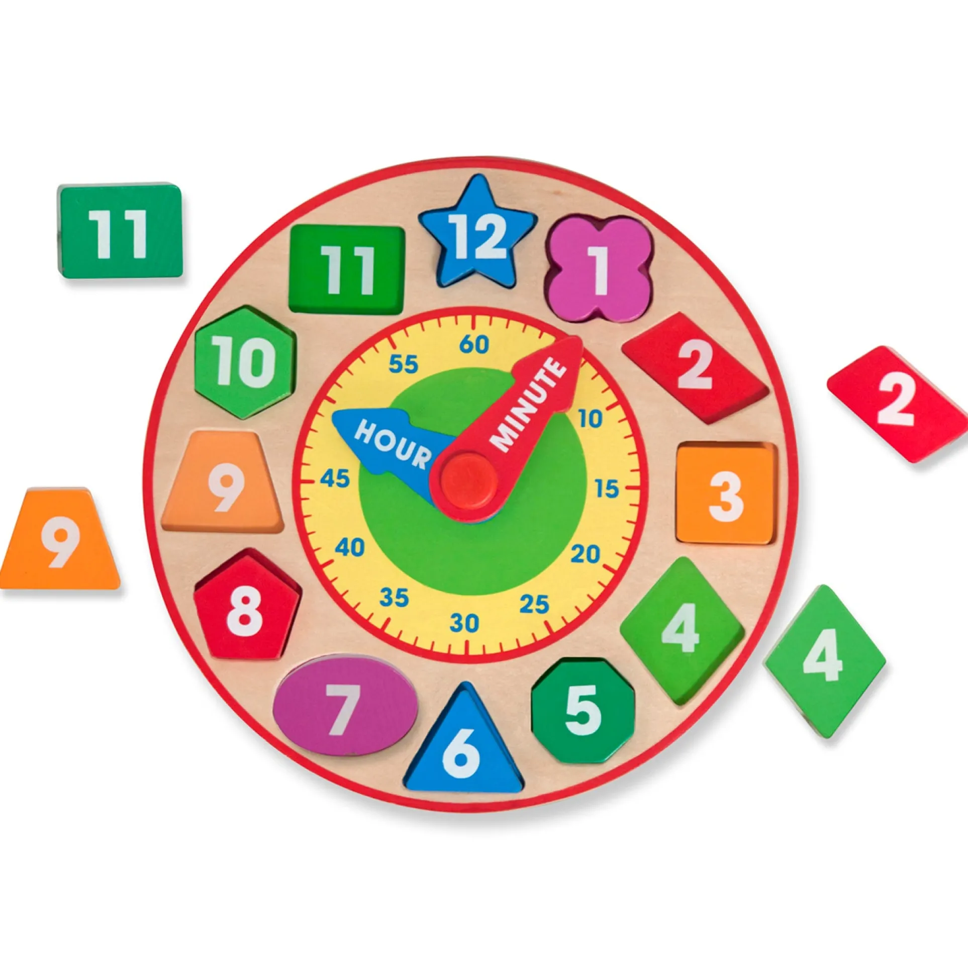Melissa & Doug Shape Sorting Clock - Interactive Educational Toy