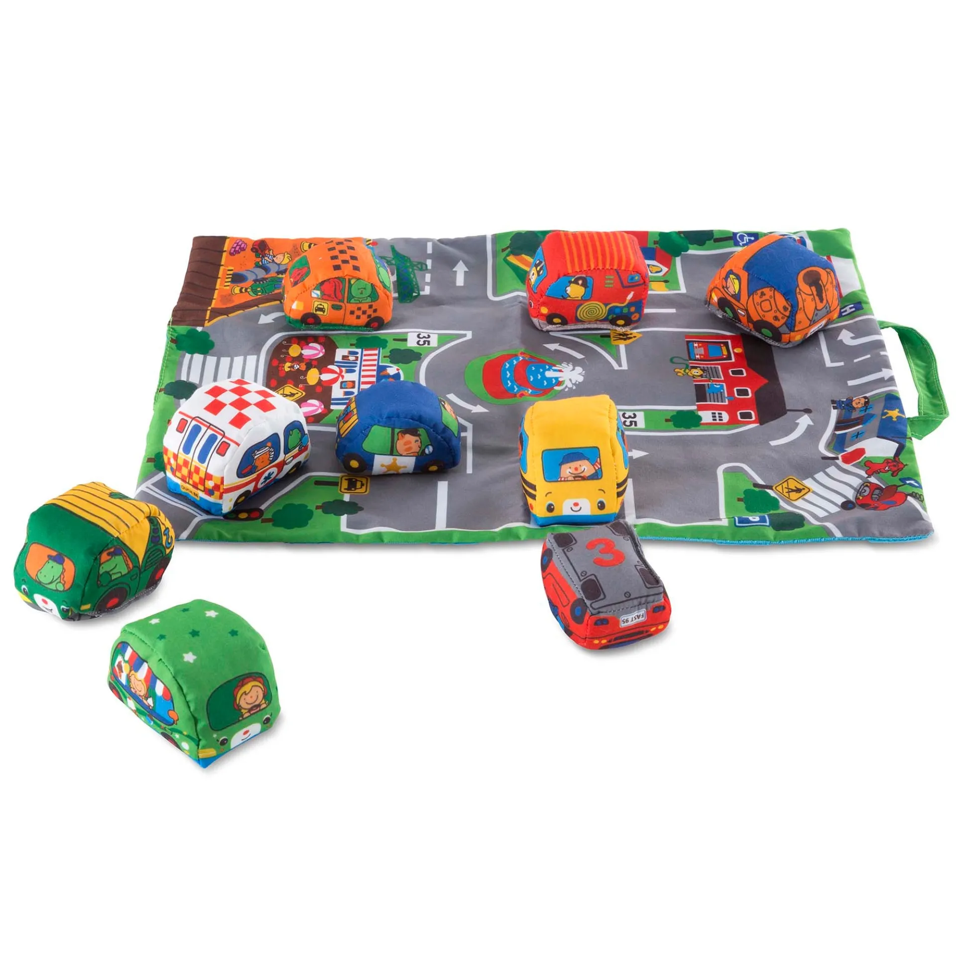 Melissa & Doug Take-Along Town Play Mat ‚Äì Interactive Travel Toy