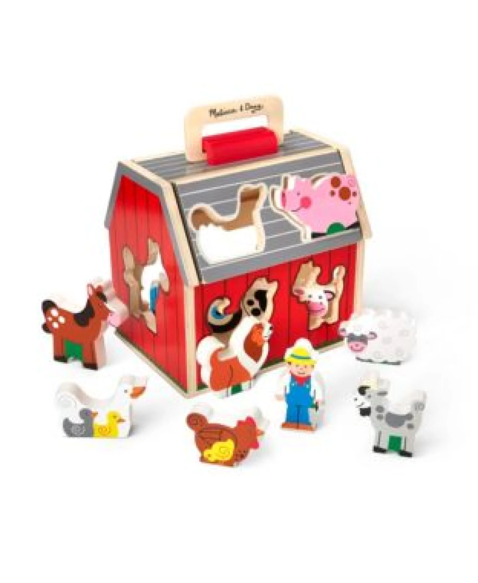 Melissa & Doug Take Along Sorting Barn - Interactive Farm-Themed Toy