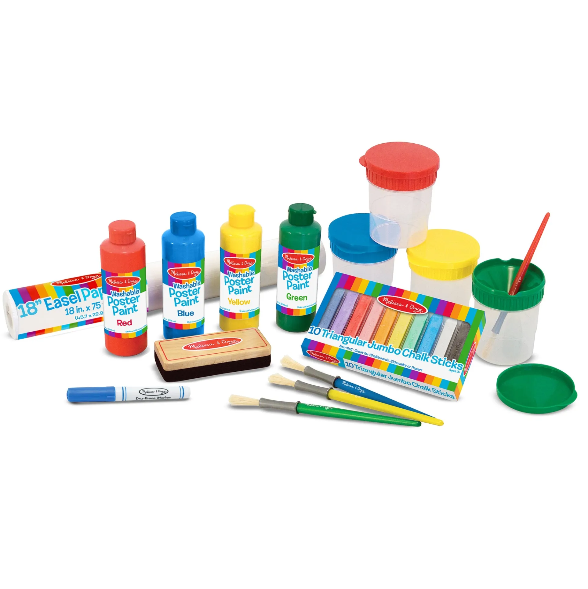 Melissa & Doug Vibrant Art Easel Companion Accessory Set