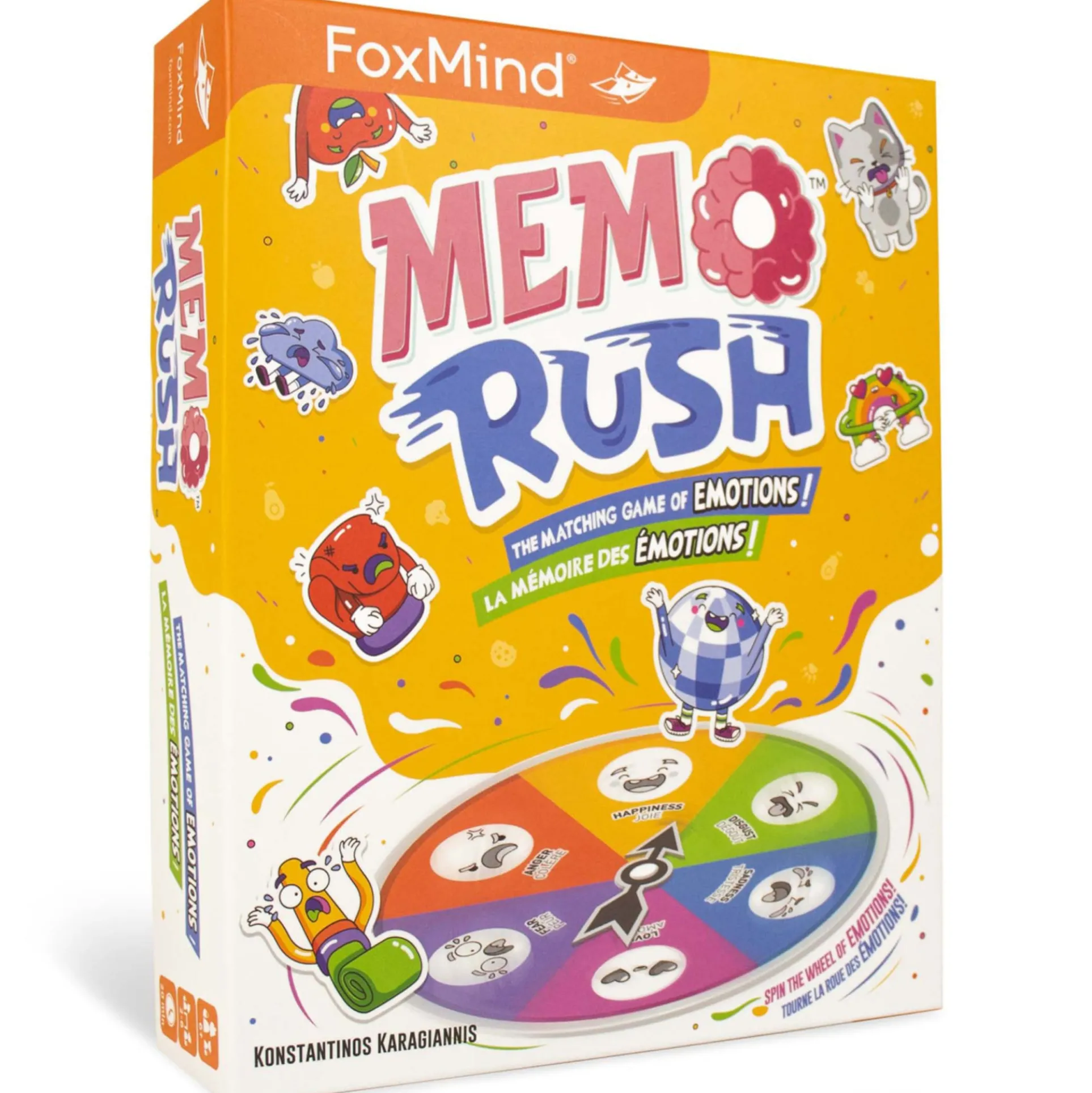 Memo Rush - FoxMind Matching Memory Emotion Game for Family Game Night