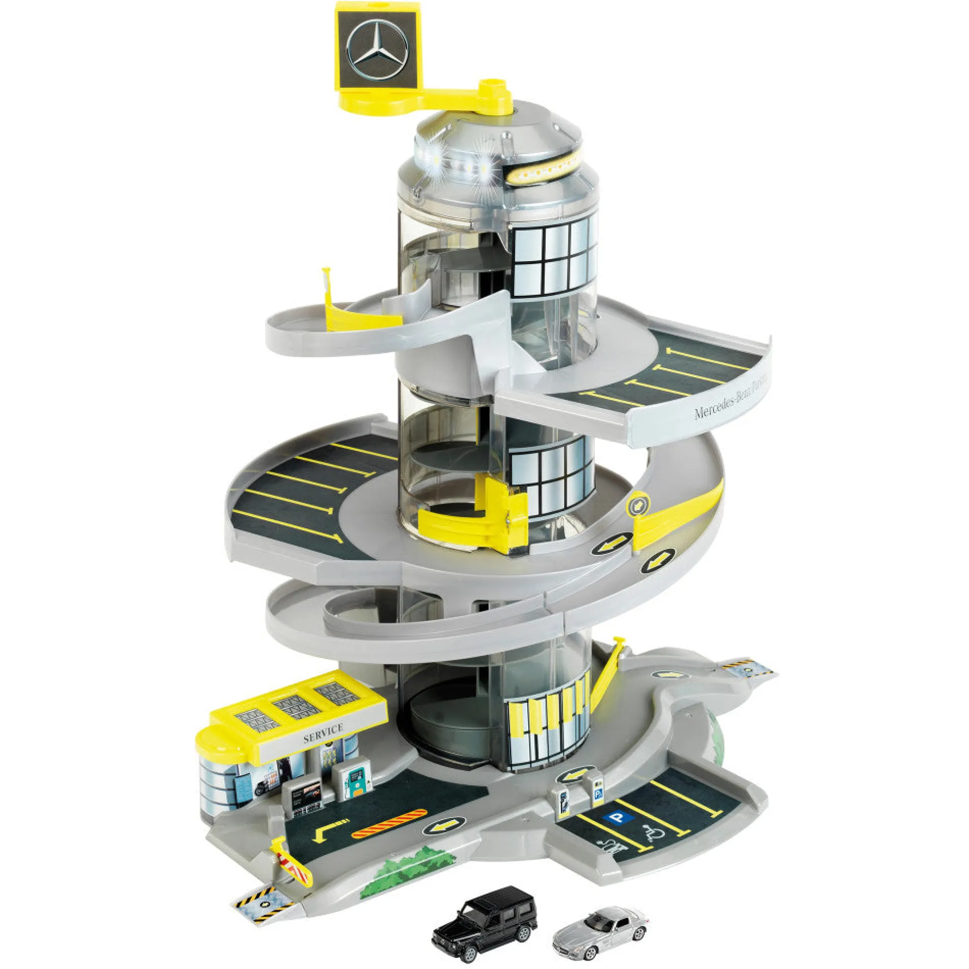 Mercedes-Benz Helix Electric Car Park with Elevator and Lights