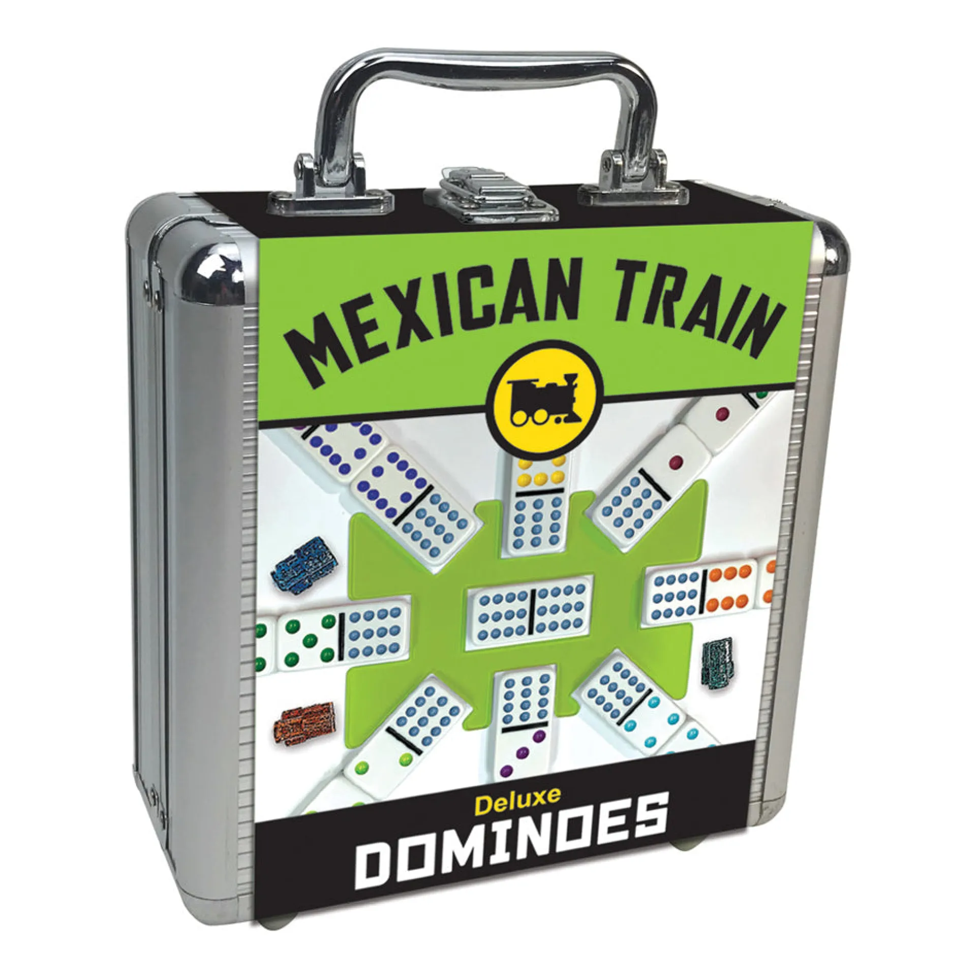 Mexican Train Deluxe Dominoes Set by University Games