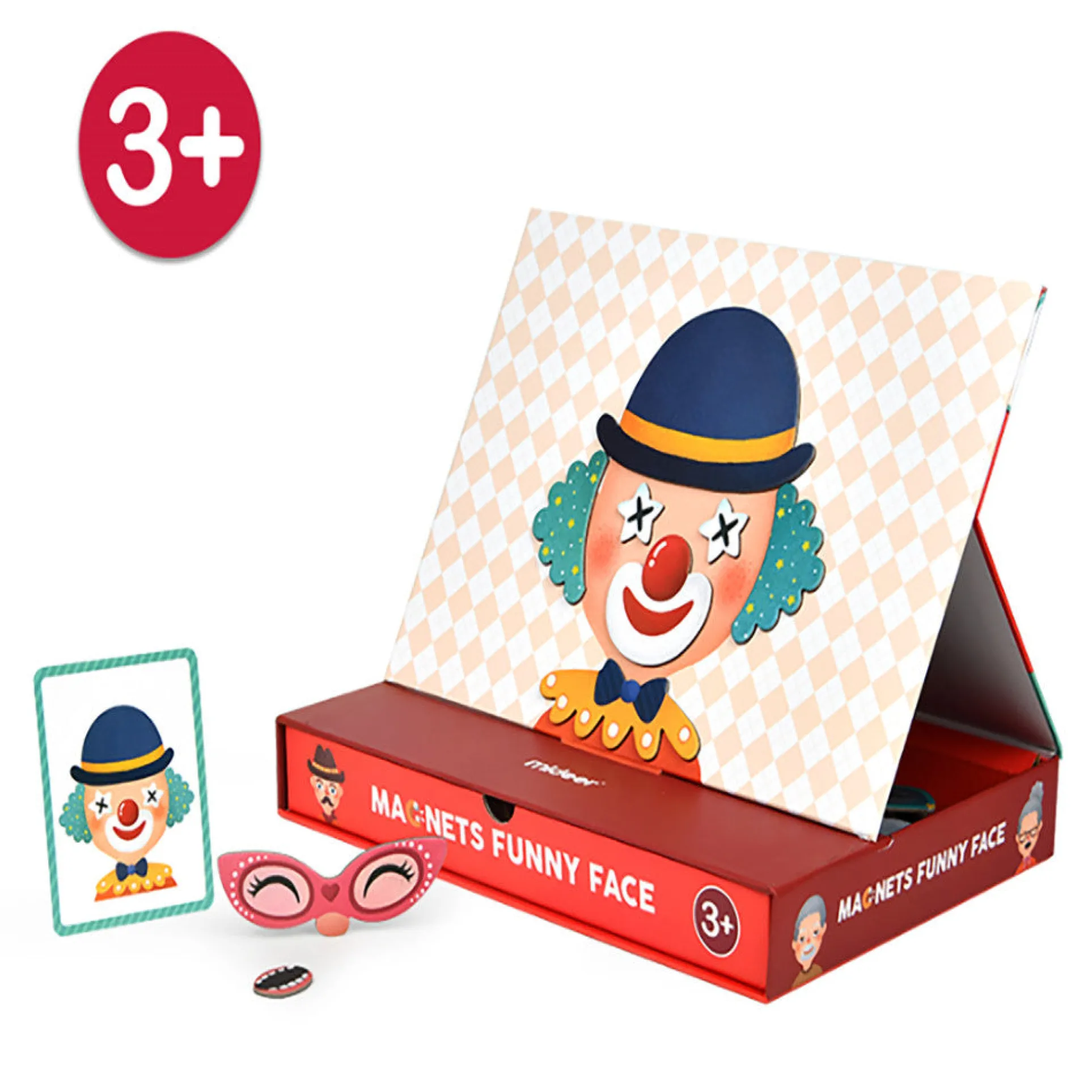 MiDeer Magnetic Funny Face 56-Piece Travel Puzzle