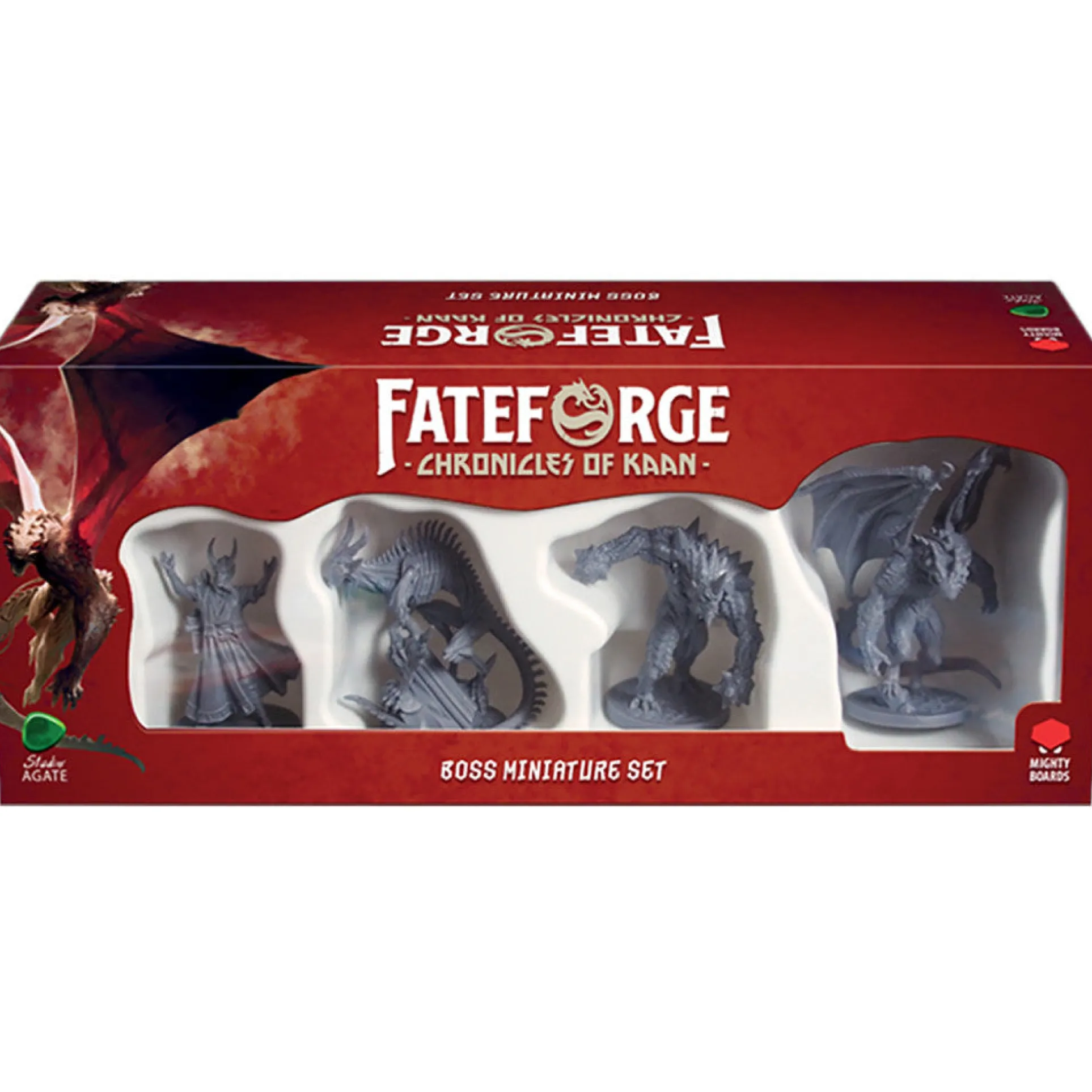 Mighty Boards: Fateforge Chronicles of Kaan Boss Miniatures - 4-Pack