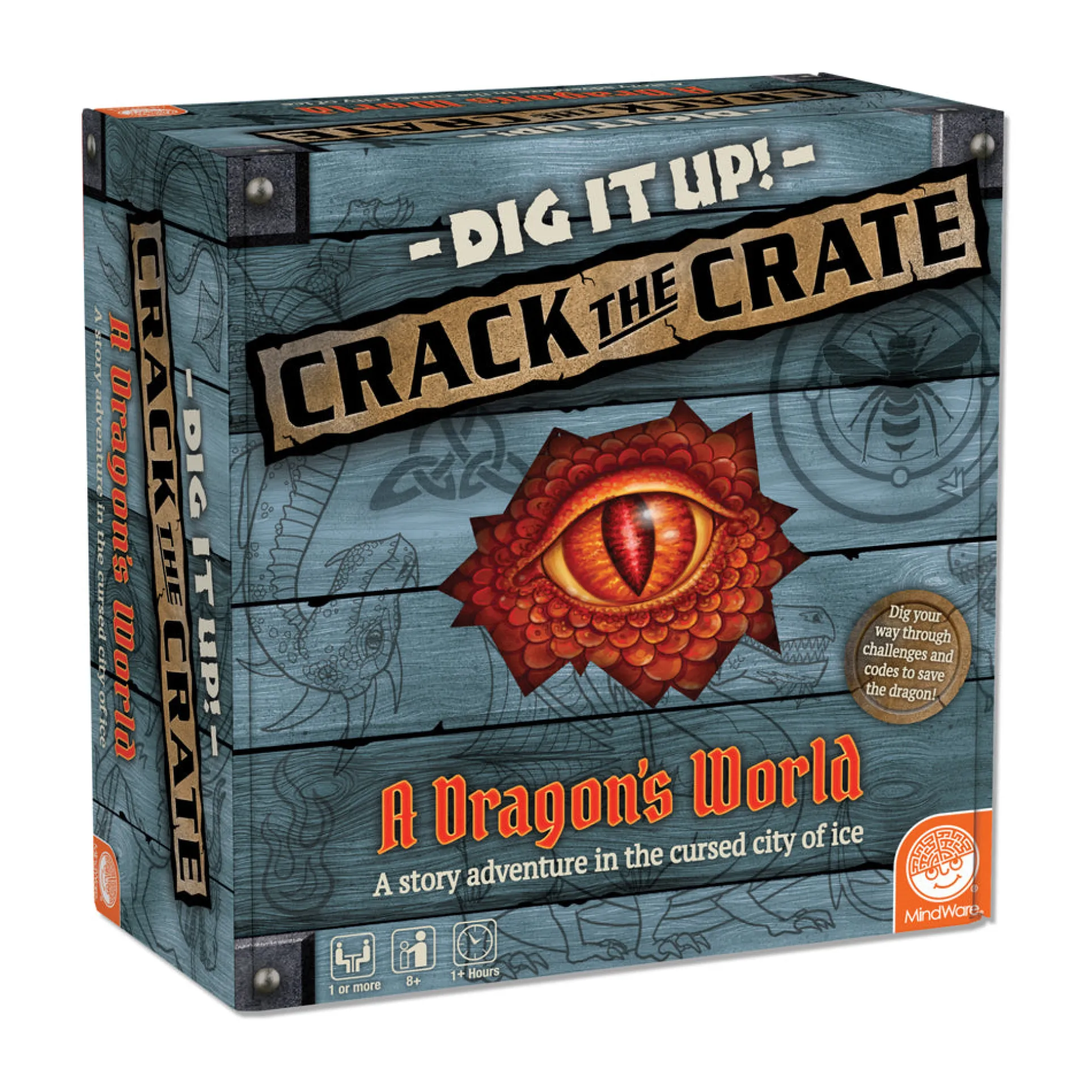 MindWare Dig It Up! - Crack the Crate: Dragon's World Excavation Kit