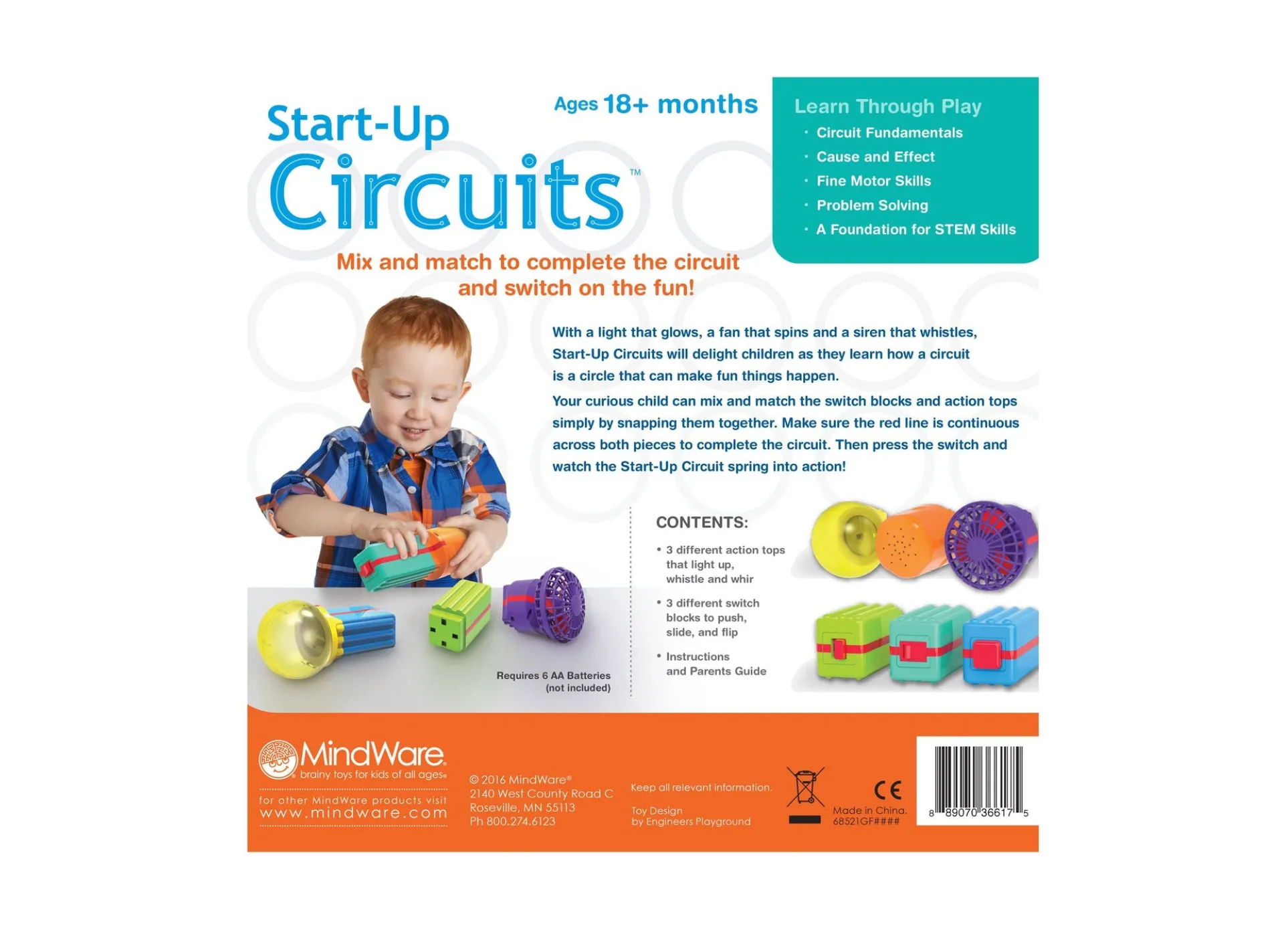MindWare Start-Up Circuits - Interactive Learning Toy for Toddlers