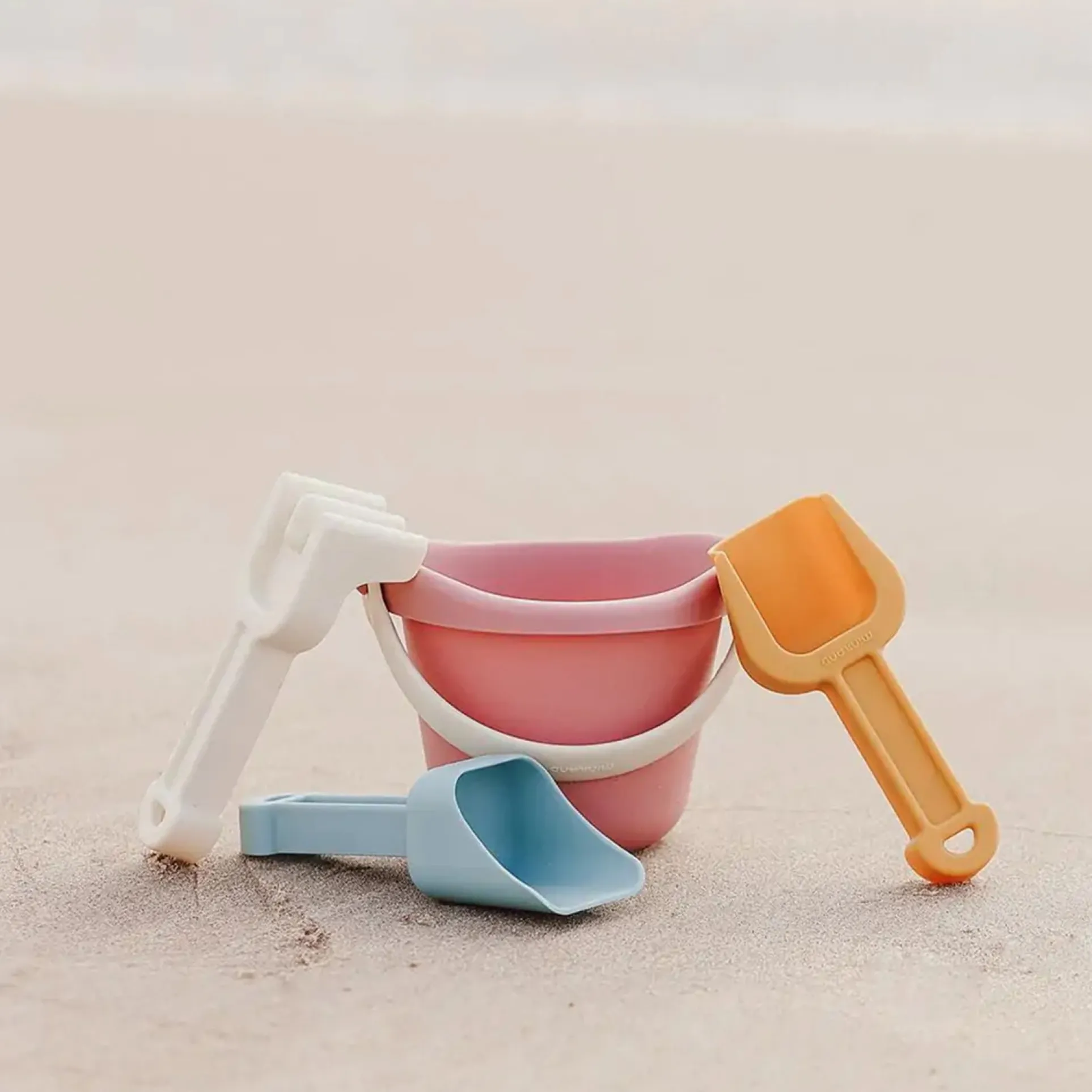 Miniland ECO Baby Sand Set, Pastel Colors, 4 Pieces Per Set, 2 Sets