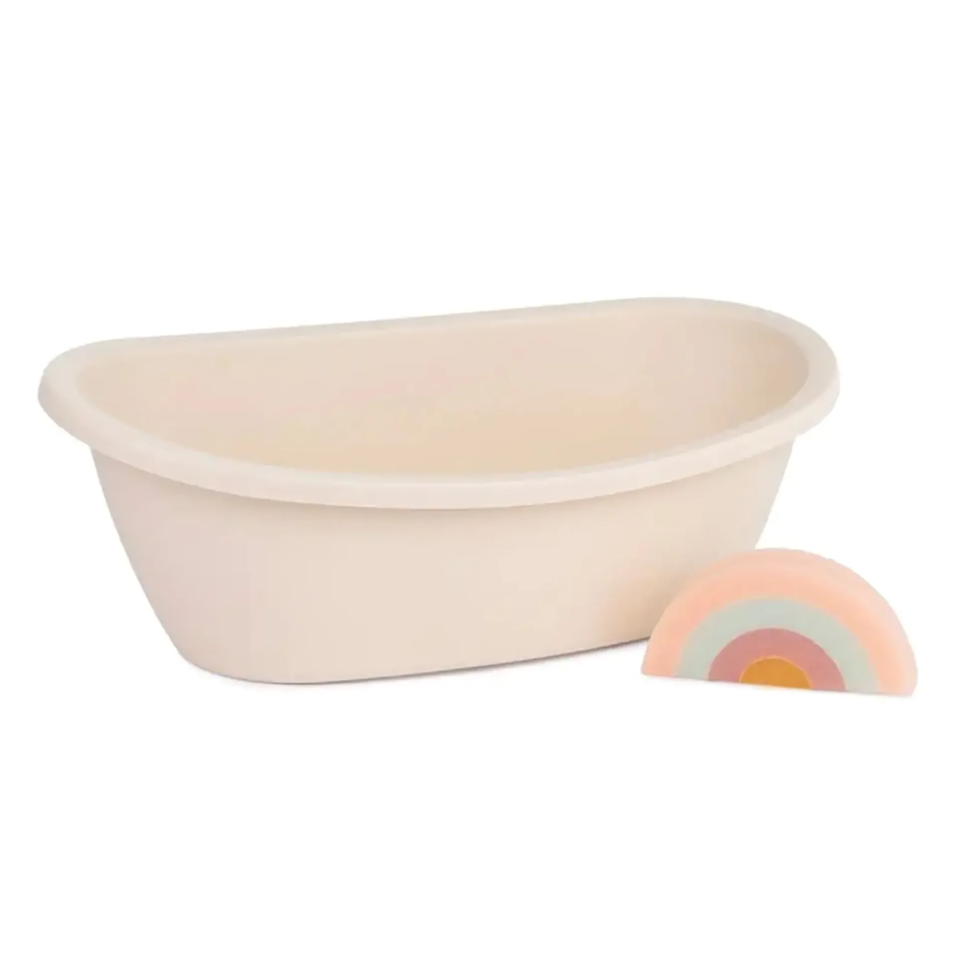 Miniland Eco-Friendly Doll Bathtub Set with Rainbow Sponge