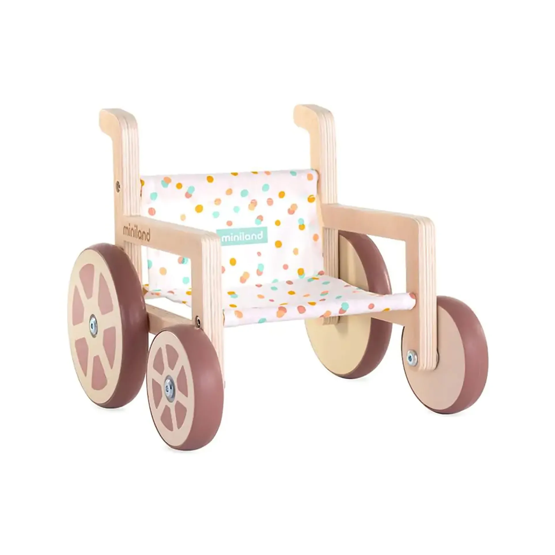 Miniland Eco-Friendly Wooden Wheelchair Doll Accessory