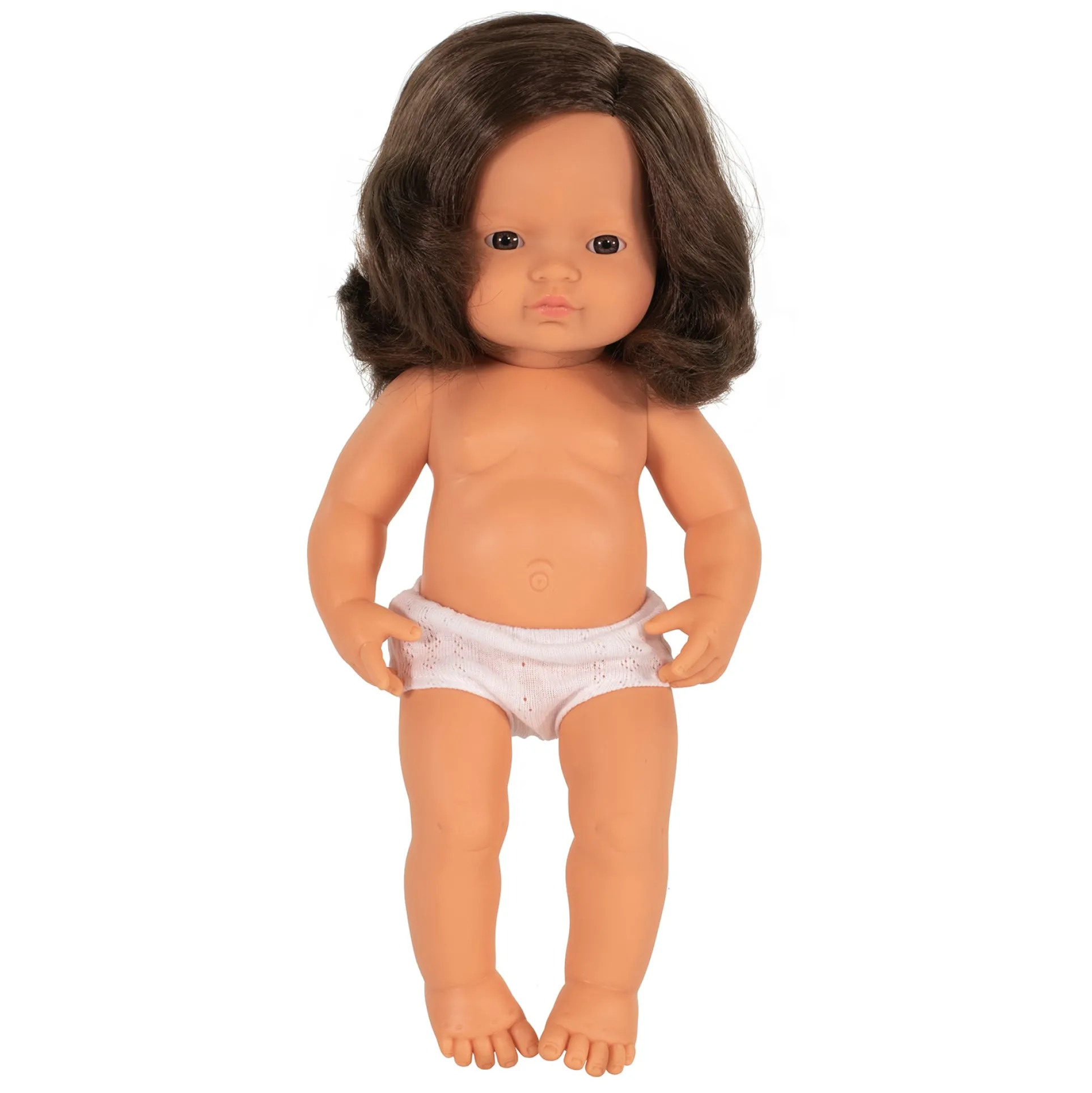 Miniland 15-inch Playmate Doll - Brunette in Underwear