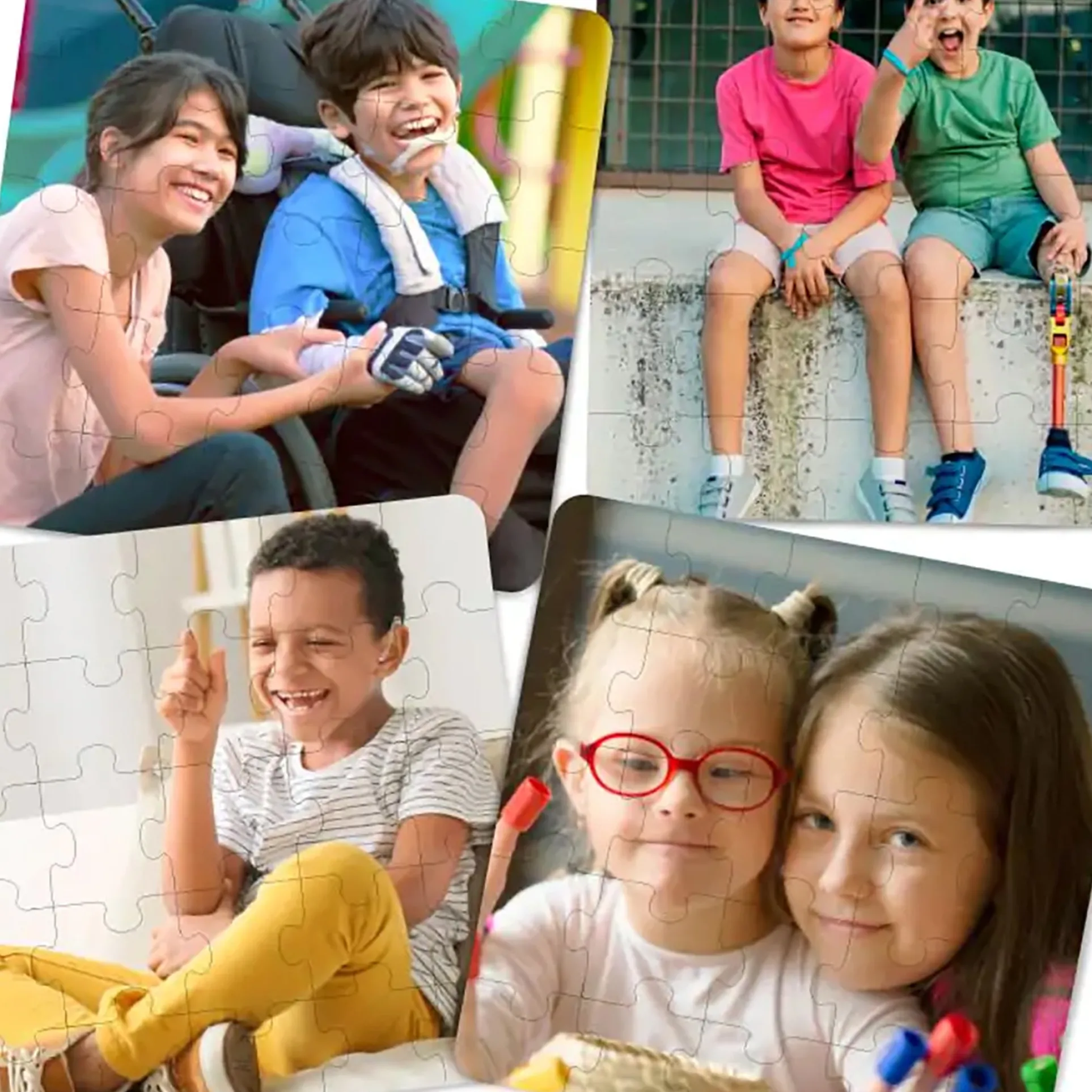 Miniland Inclusion Set of 4 Puzzles - 25 pc Each