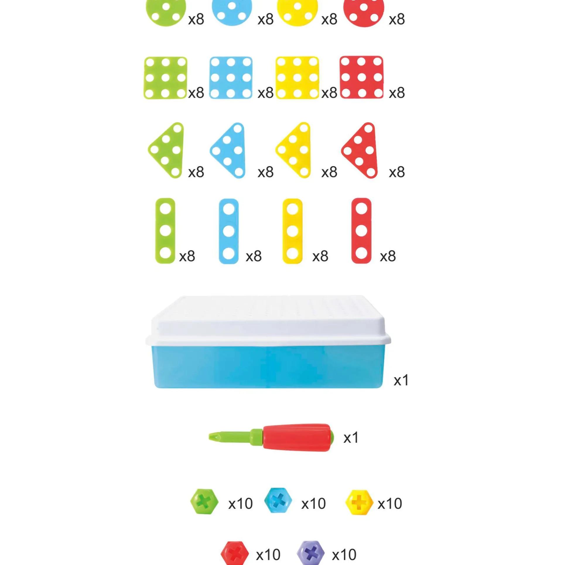 Miniland Mosaic Art Set - Creative Building for Kids - 180 Pieces