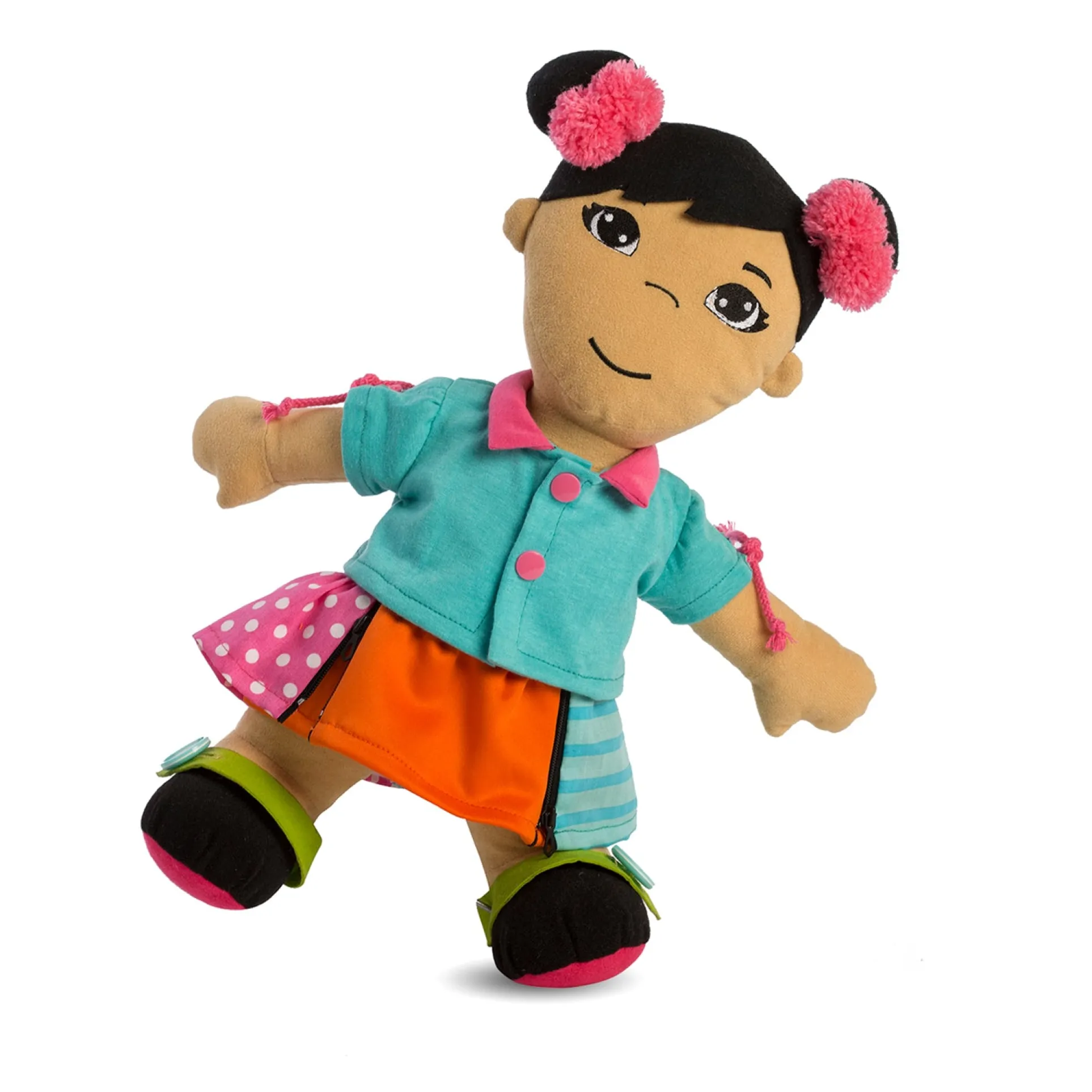 Miniland Multicultural Fastening Doll - Asian Girl Model