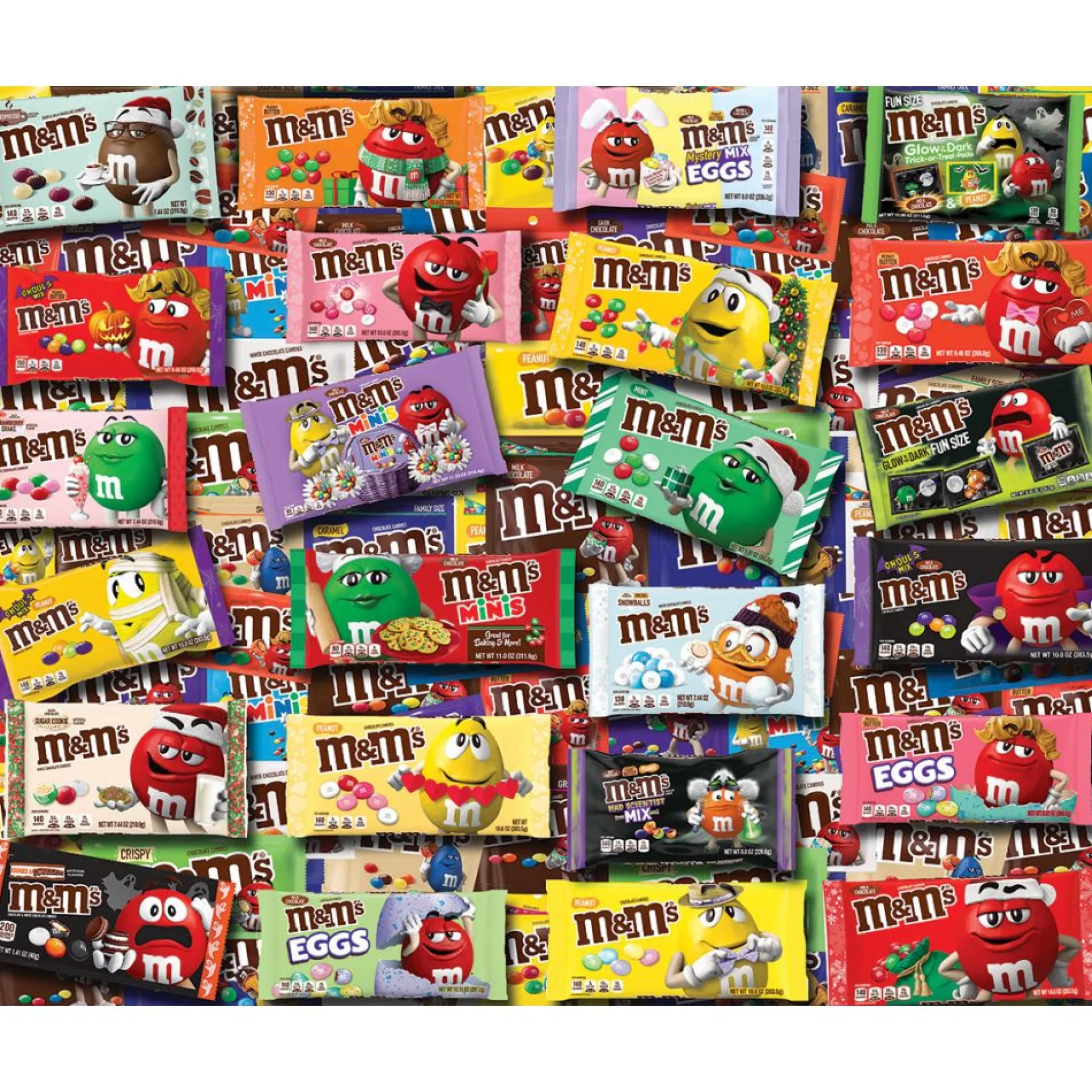 M&Ms Collage Art Jigsaw Puzzle - 1000 pc