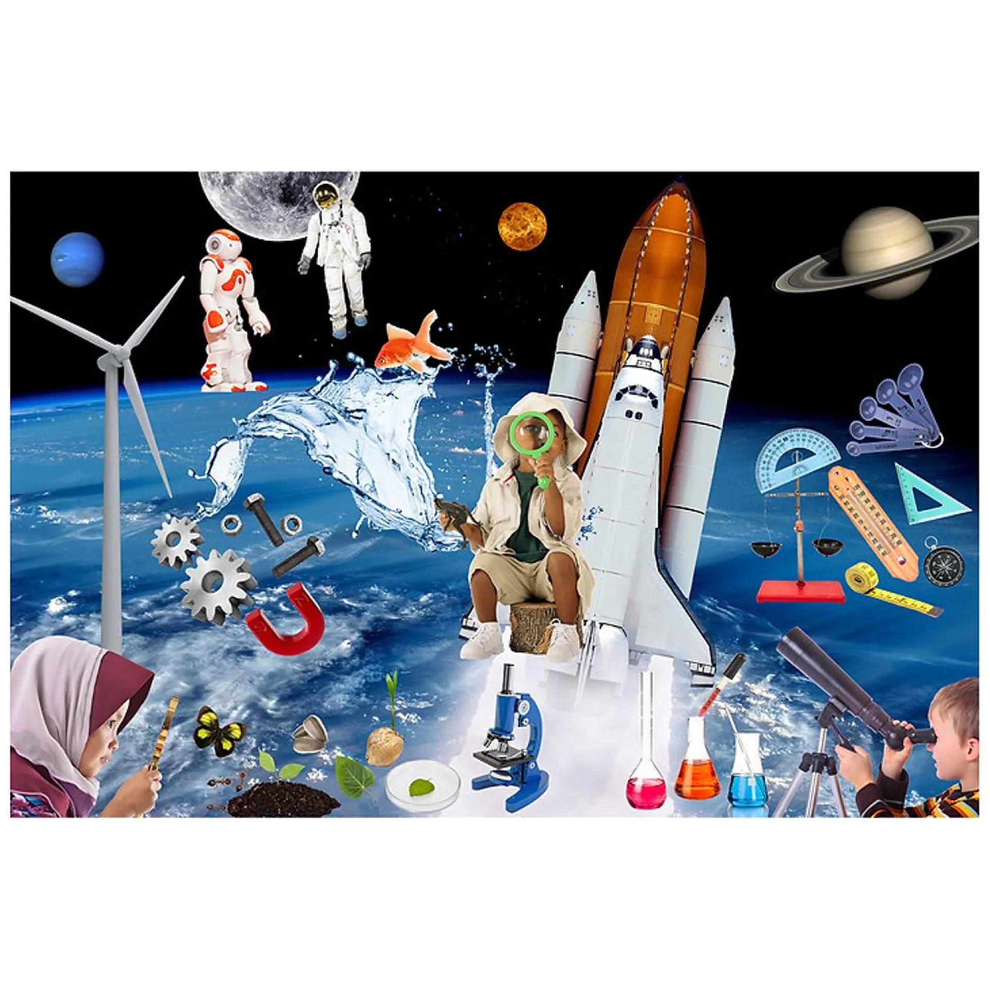 Mojo Science Discovery 48-Piece Jumbo Photographic Floor Puzzle