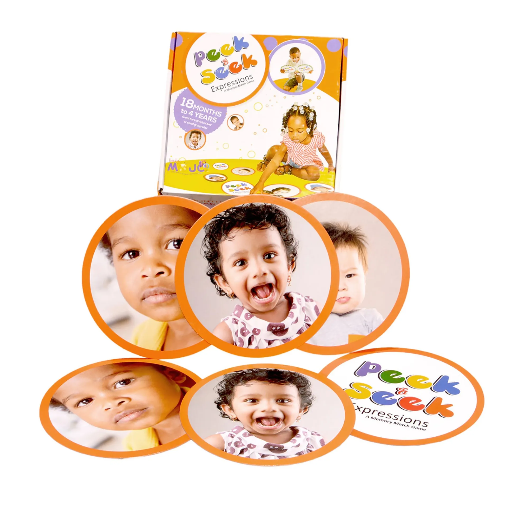 MOJO Seek and Peek Expression Match-Up Game - Emotional Development Tool
